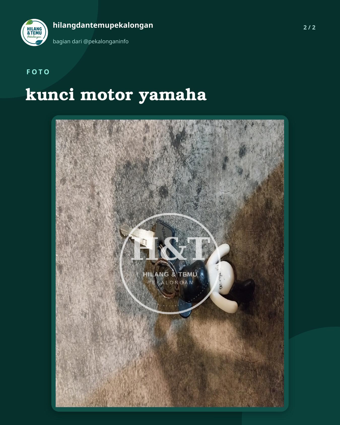 Slide 2 laporan kunci motor yamaha