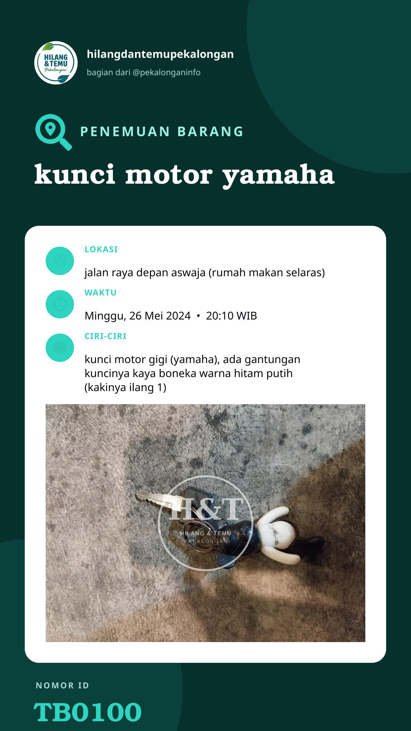 Story 9:16 laporan kunci motor yamaha