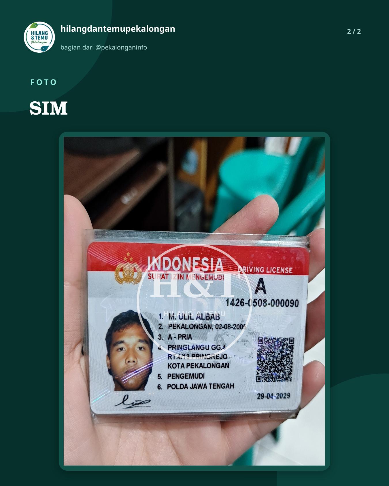 Slide 2 laporan SIM