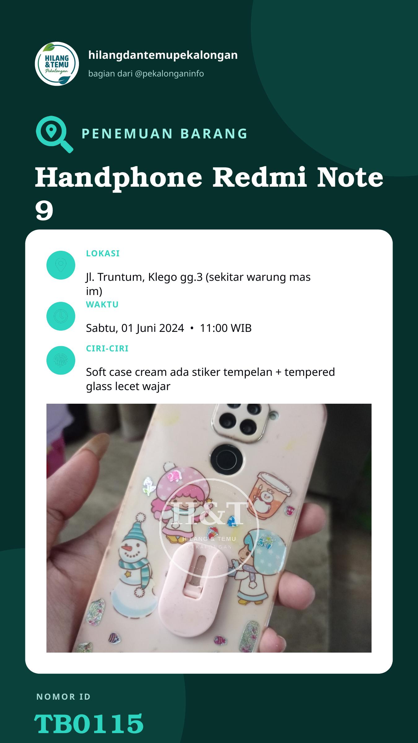 Story 9:16 laporan Handphone Redmi Note 9