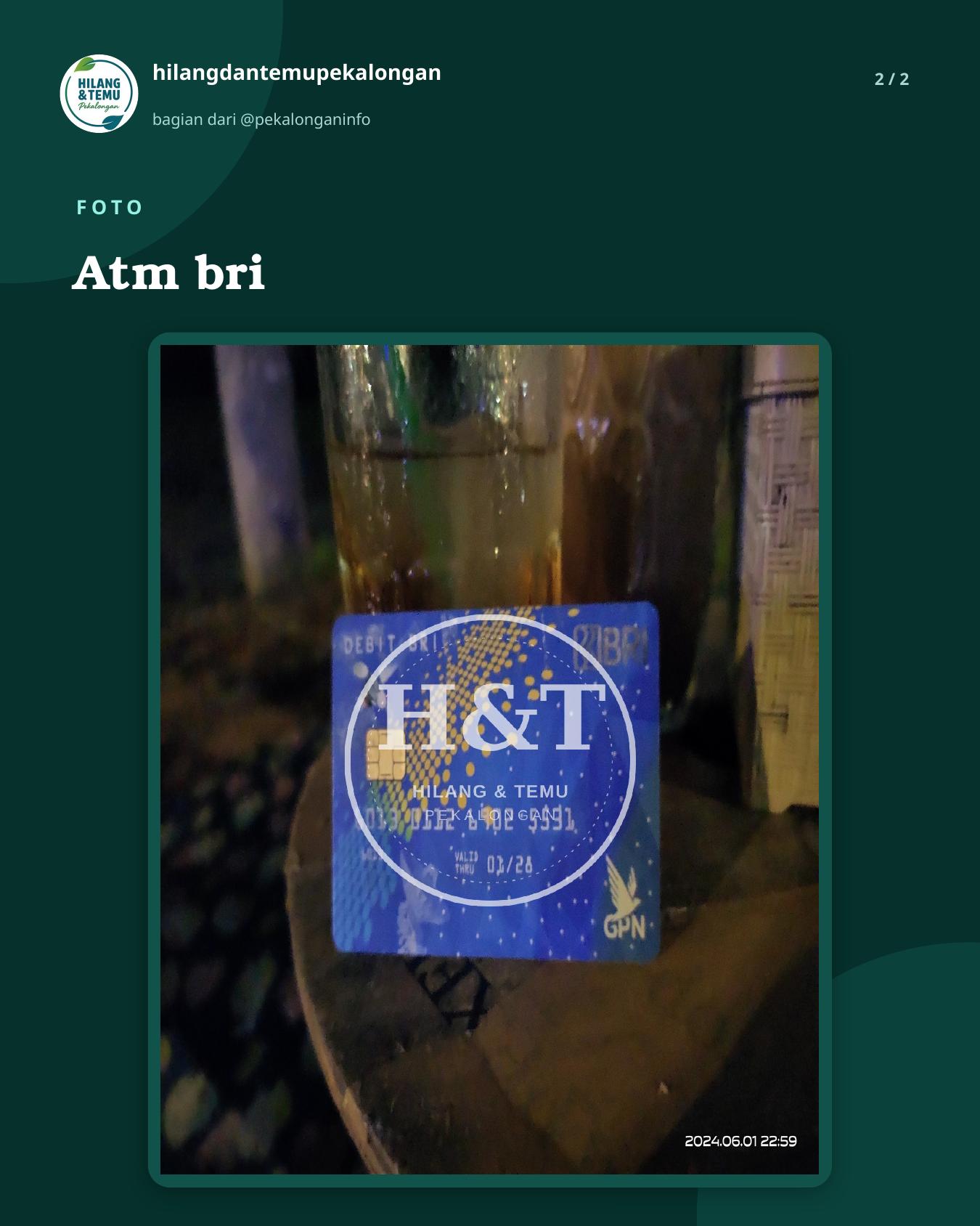 Slide 2 laporan Atm bri
