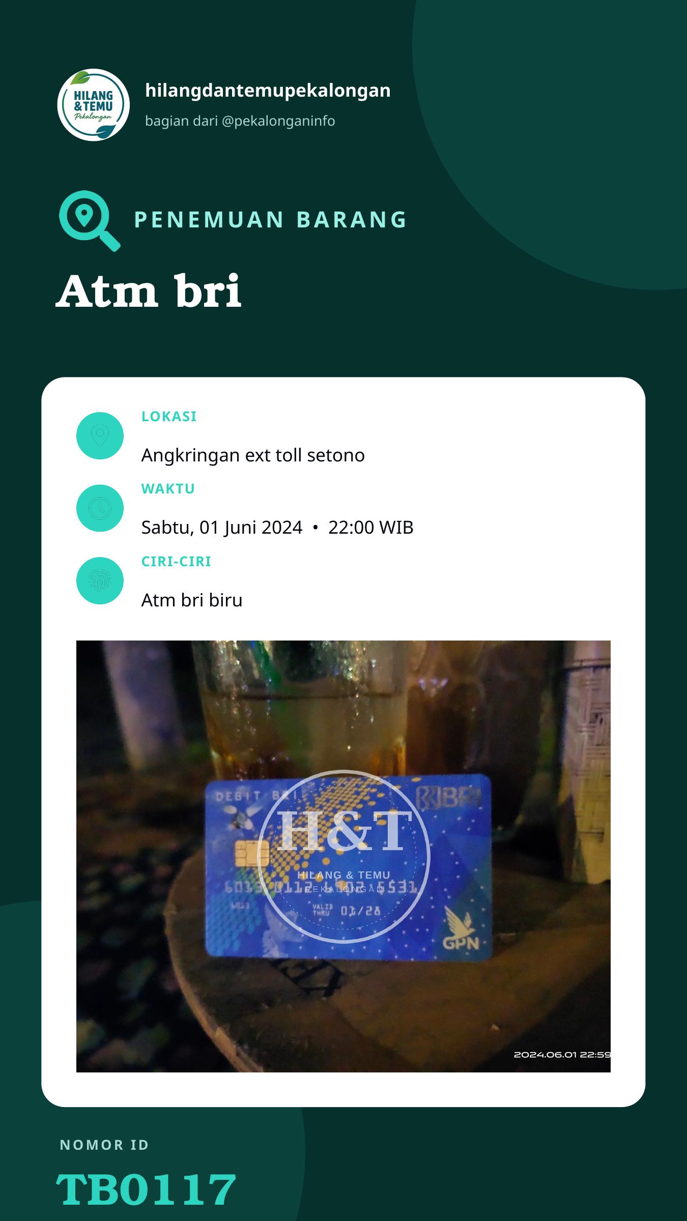 Story 9:16 laporan Atm bri