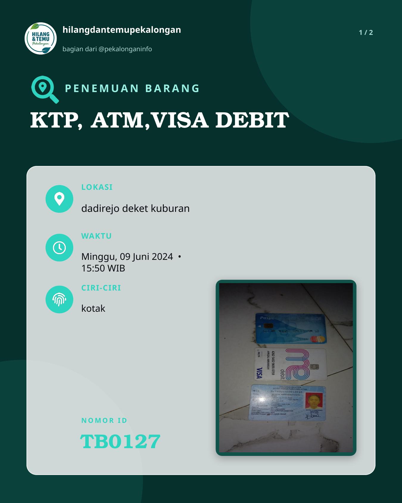 Slide 1 laporan KTP, ATM,VISA DEBIT