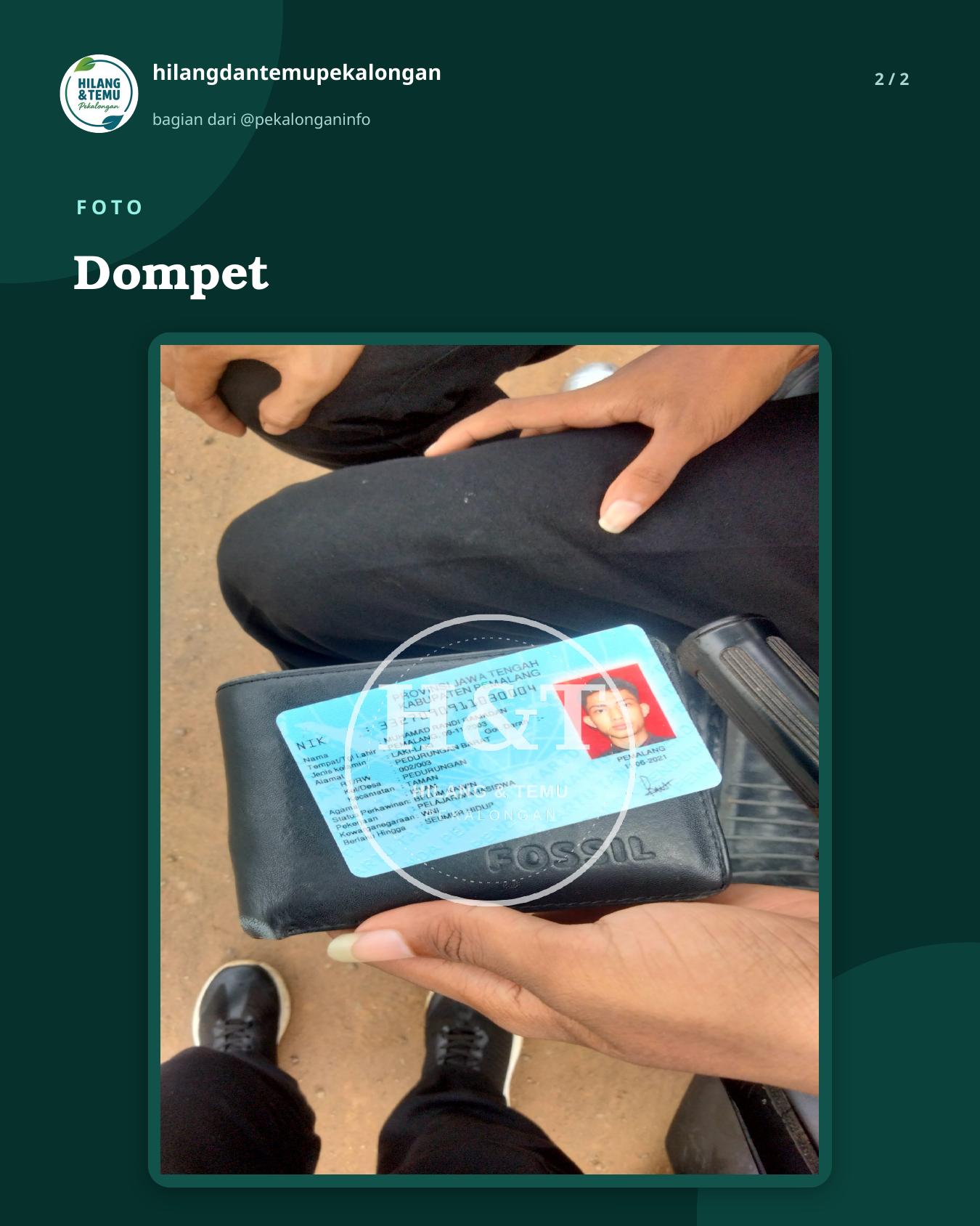 Slide 2 laporan Dompet