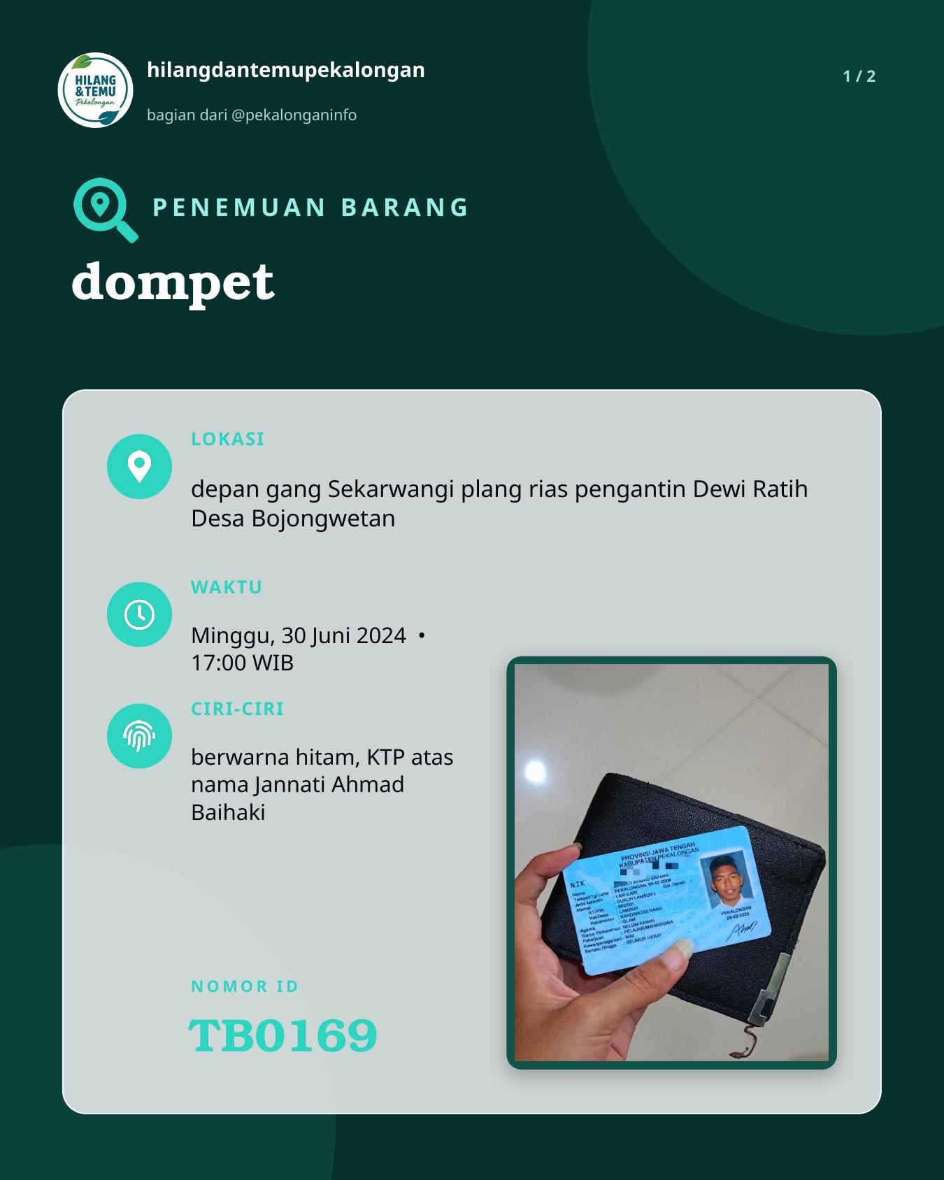 Slide 1 laporan dompet