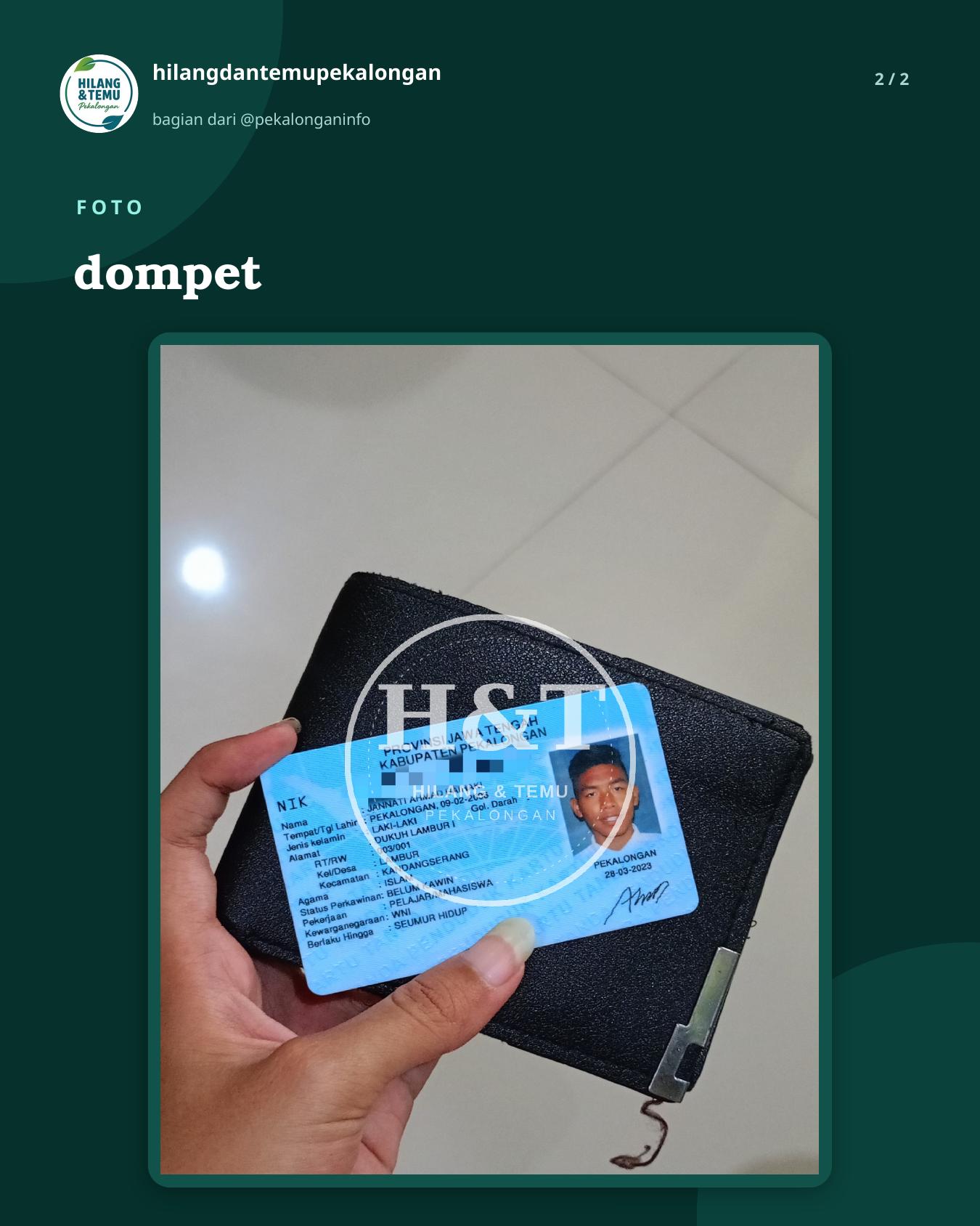 Slide 2 laporan dompet