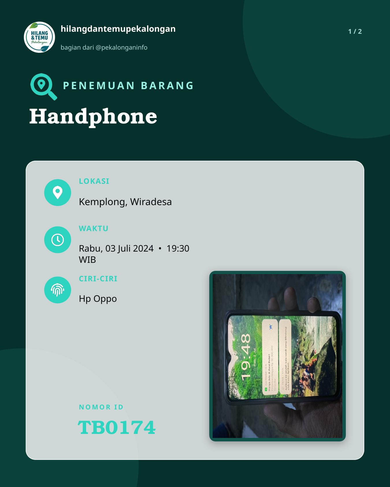 Slide 1 laporan Handphone
