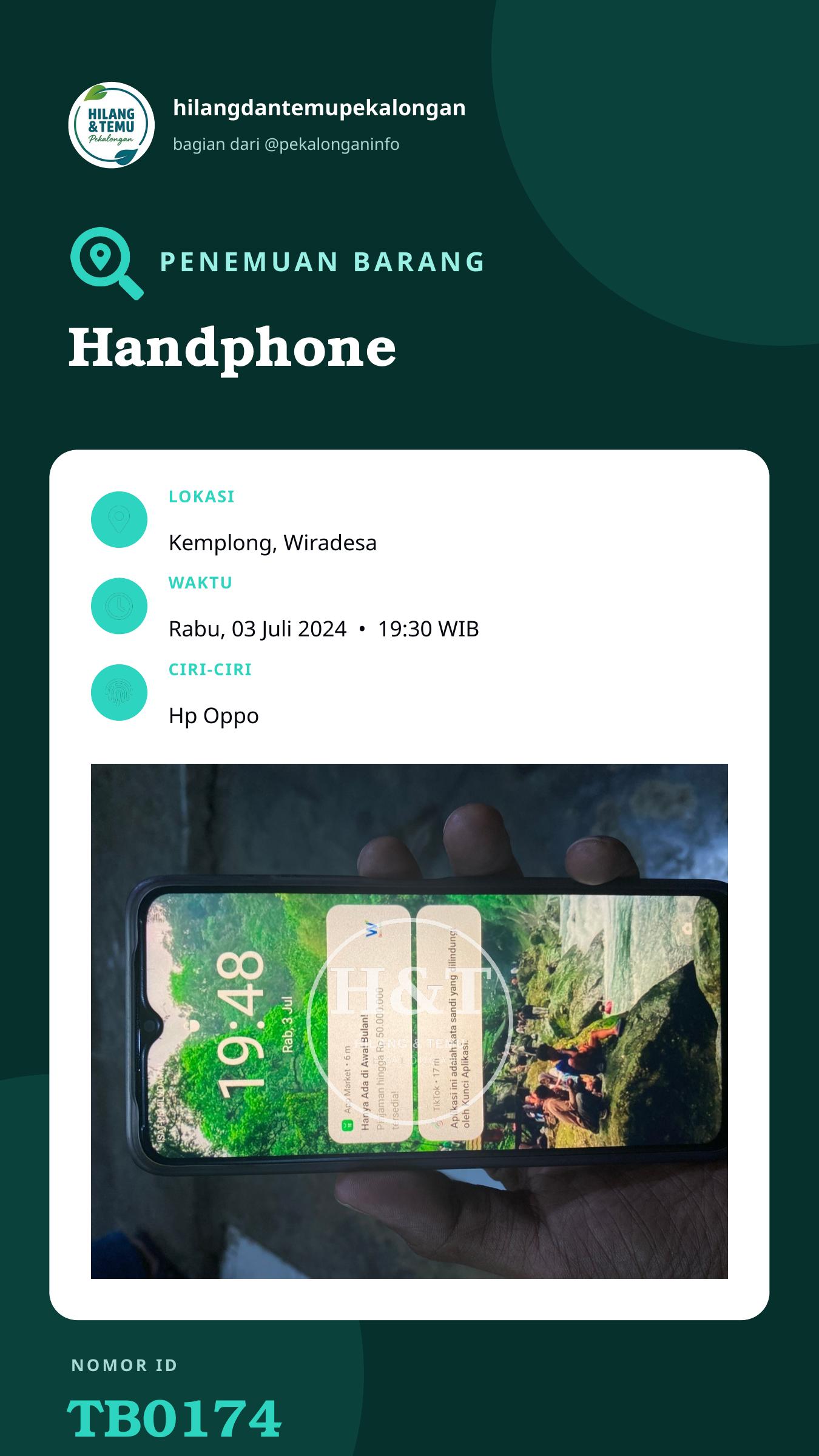 Story 9:16 laporan Handphone