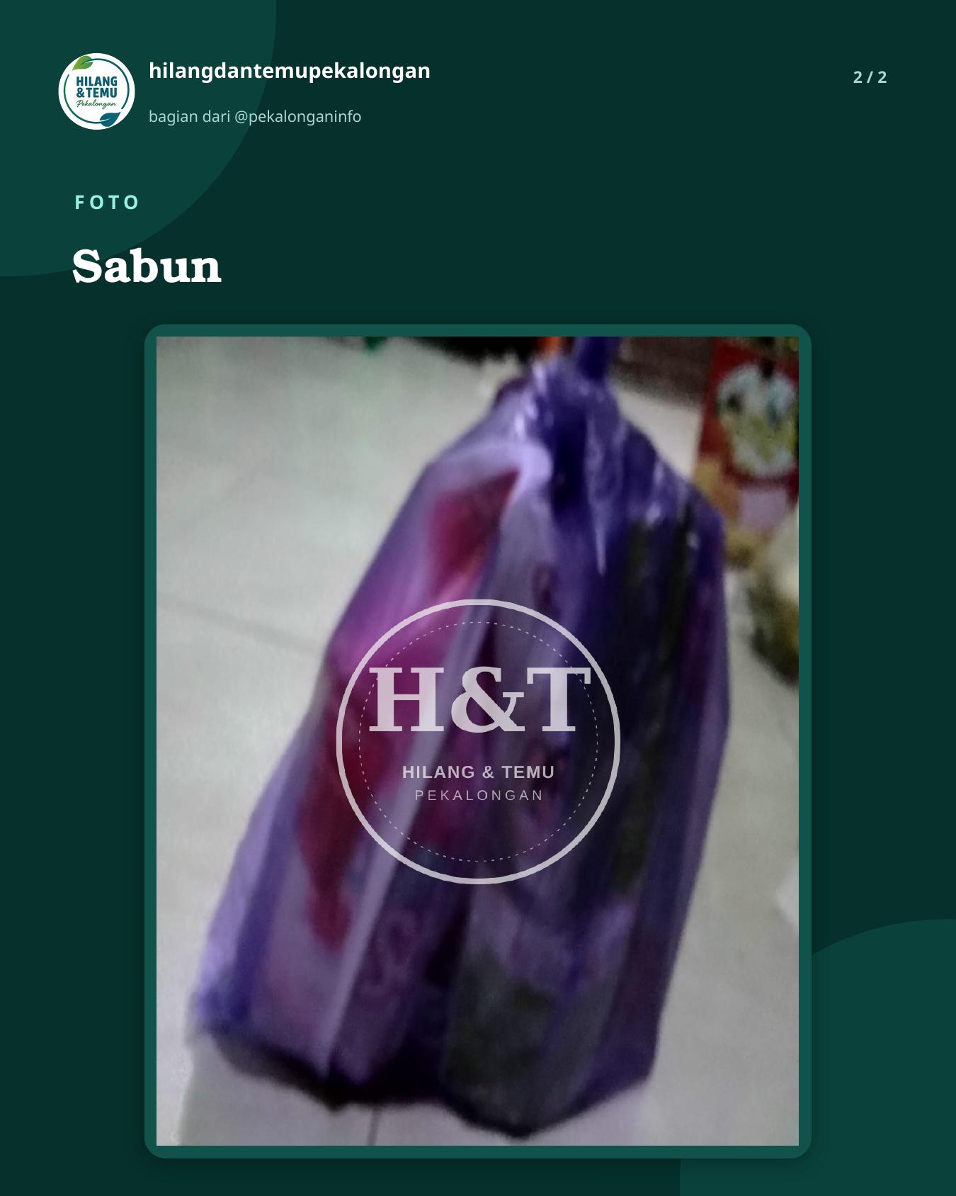 Slide 2 laporan Sabun