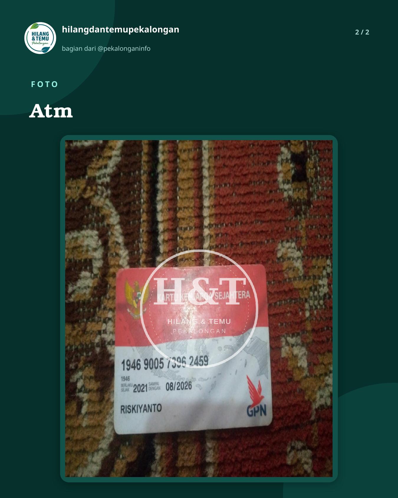 Slide 2 laporan Atm
