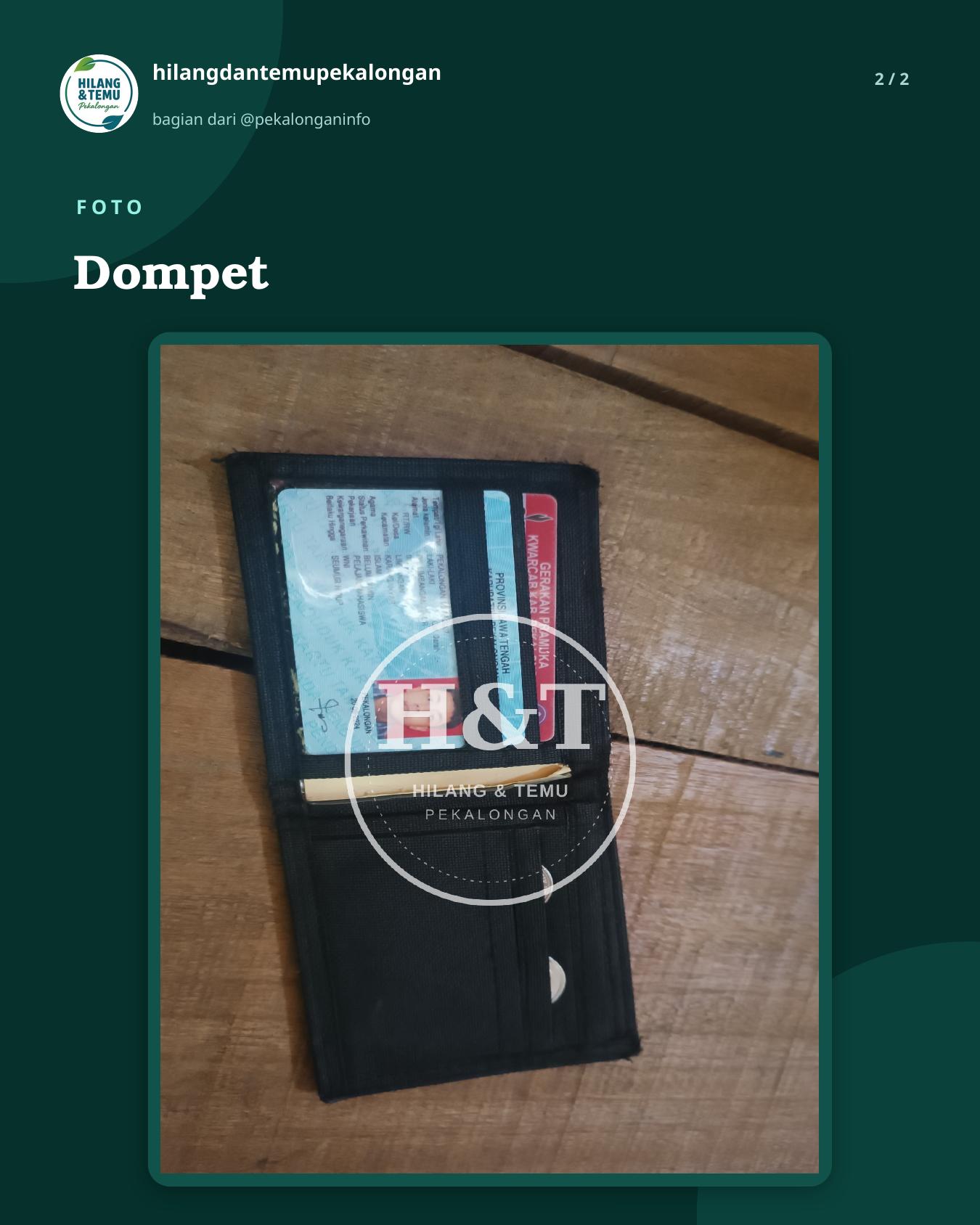 Slide 2 laporan Dompet