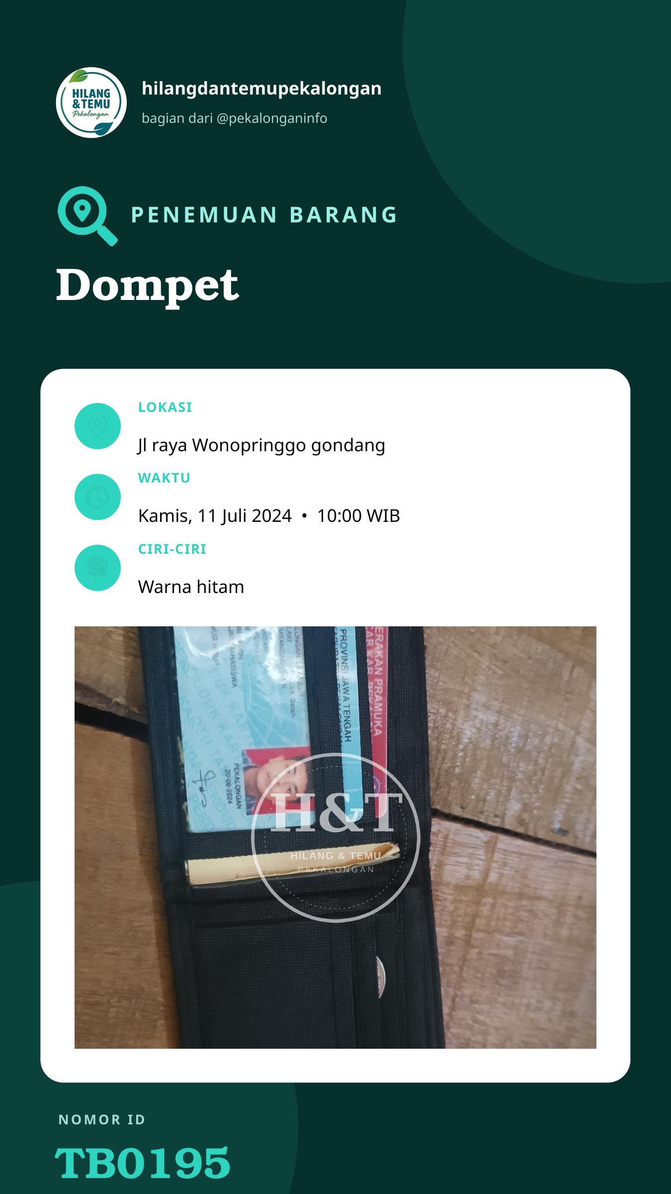 Story 9:16 laporan Dompet