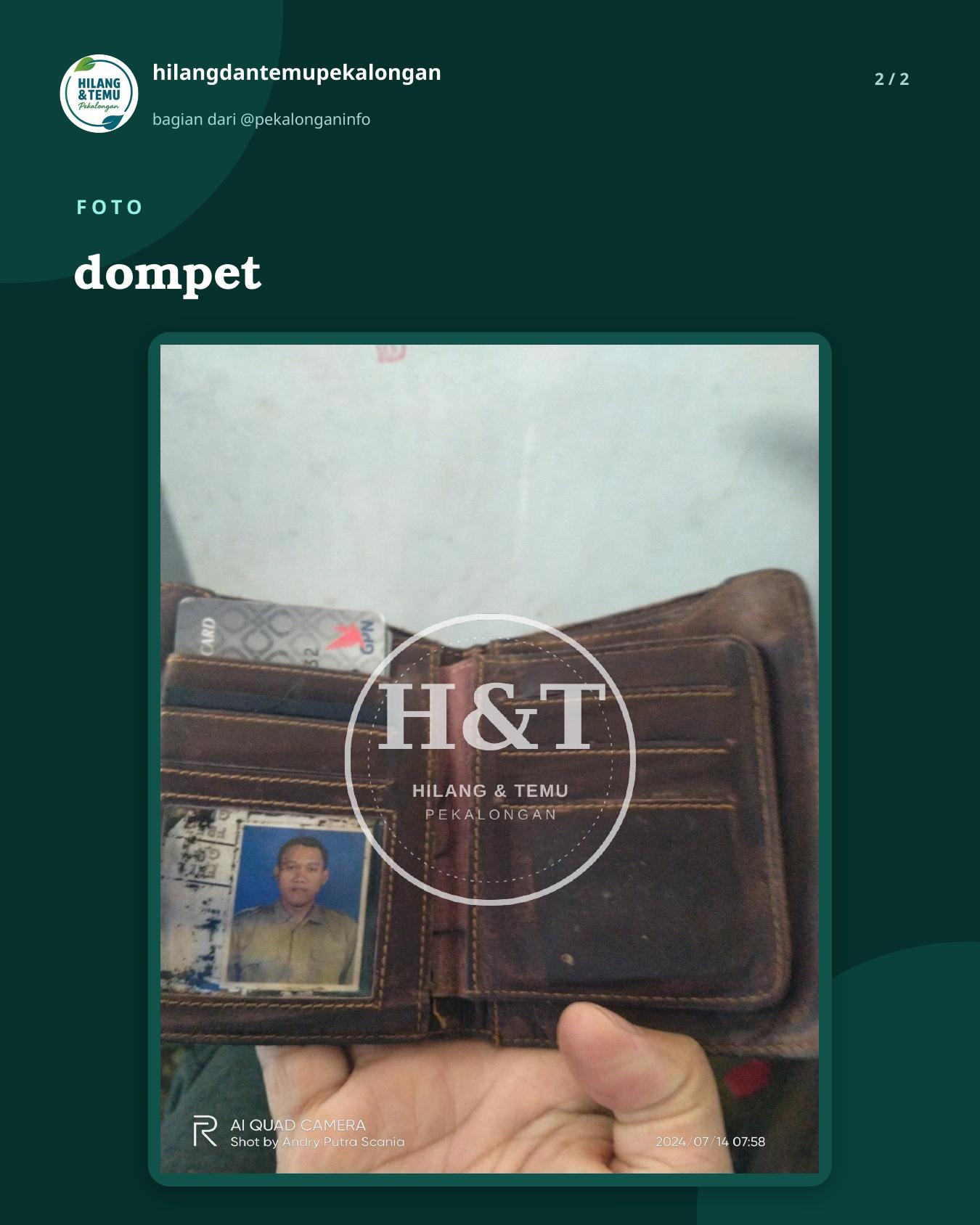 Slide 2 laporan dompet