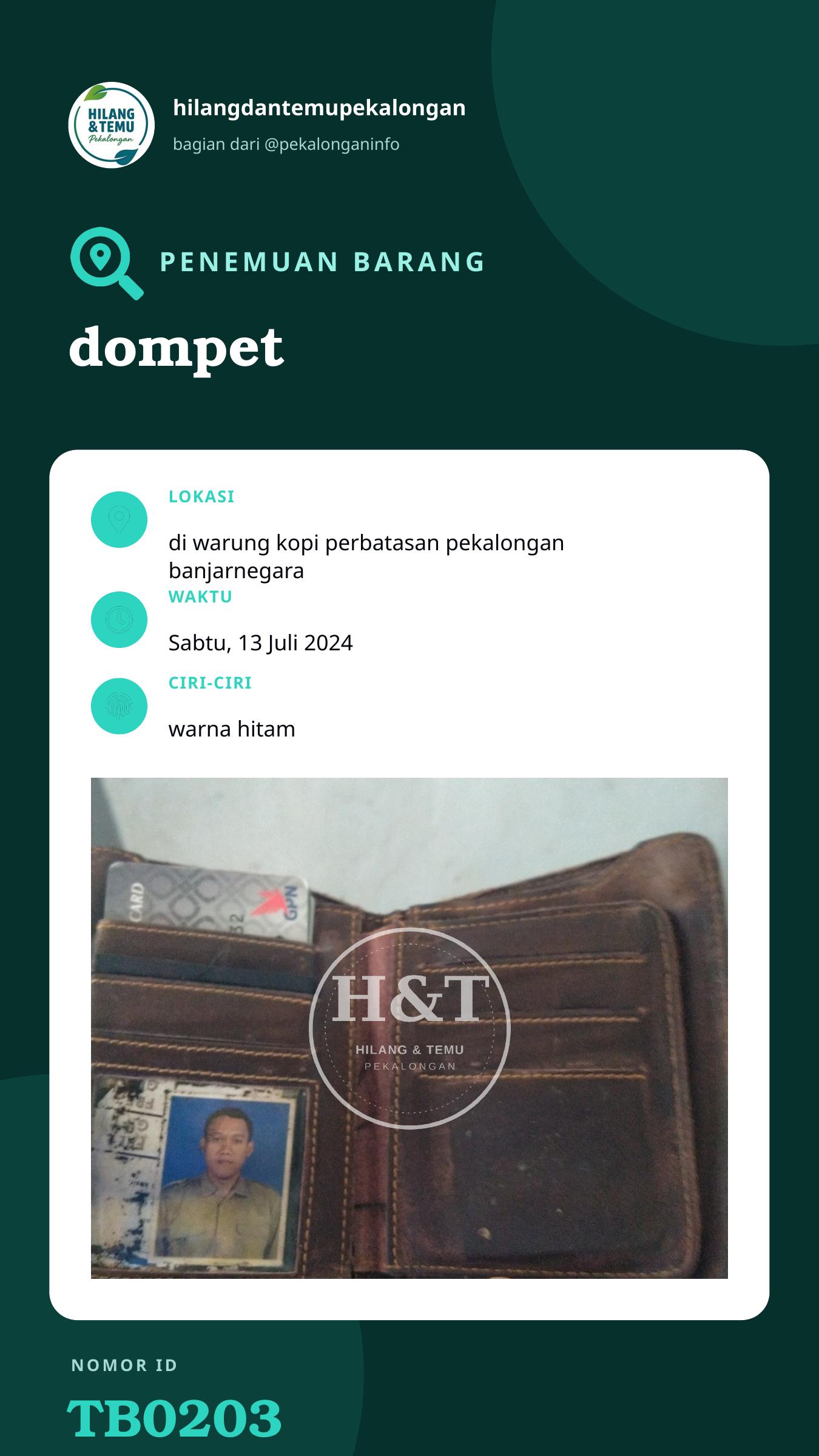 Story 9:16 laporan dompet