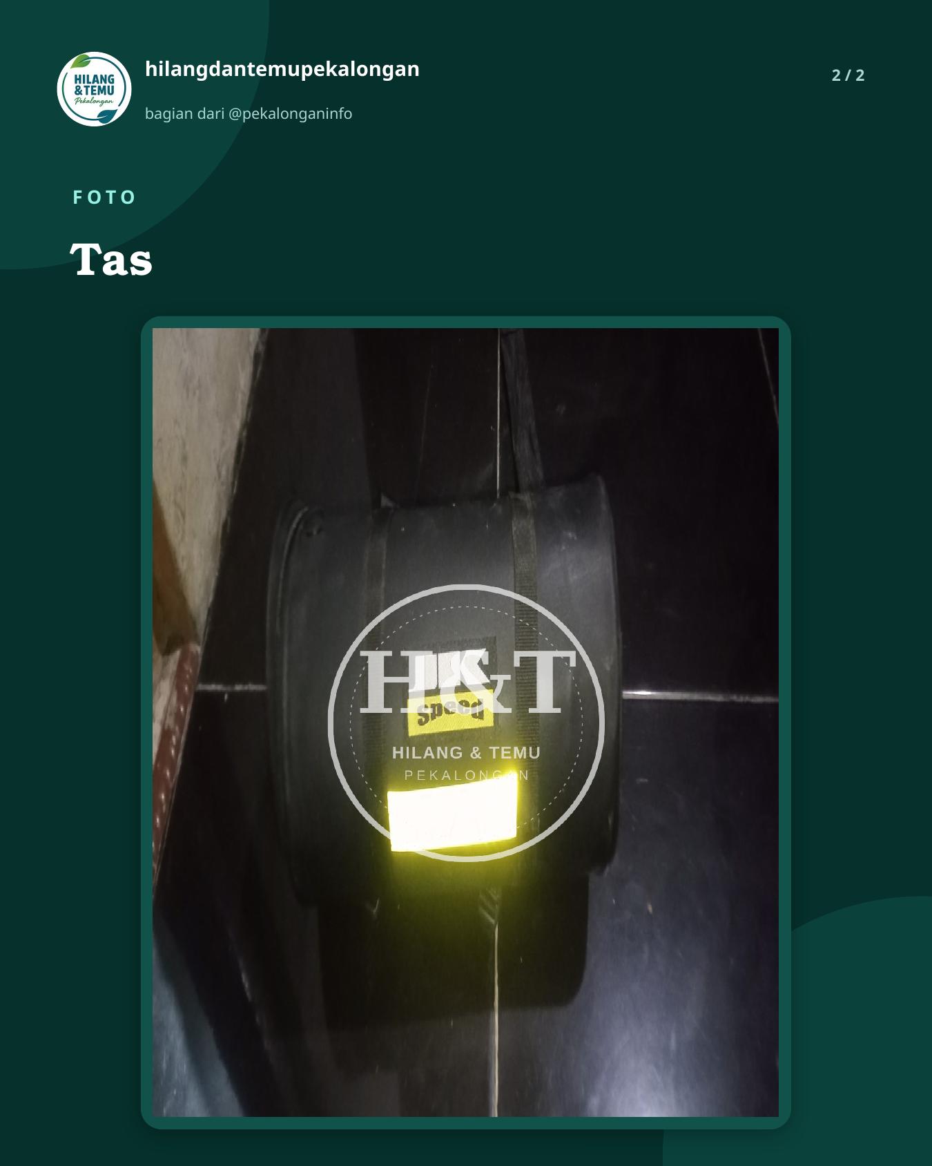 Slide 2 laporan Tas