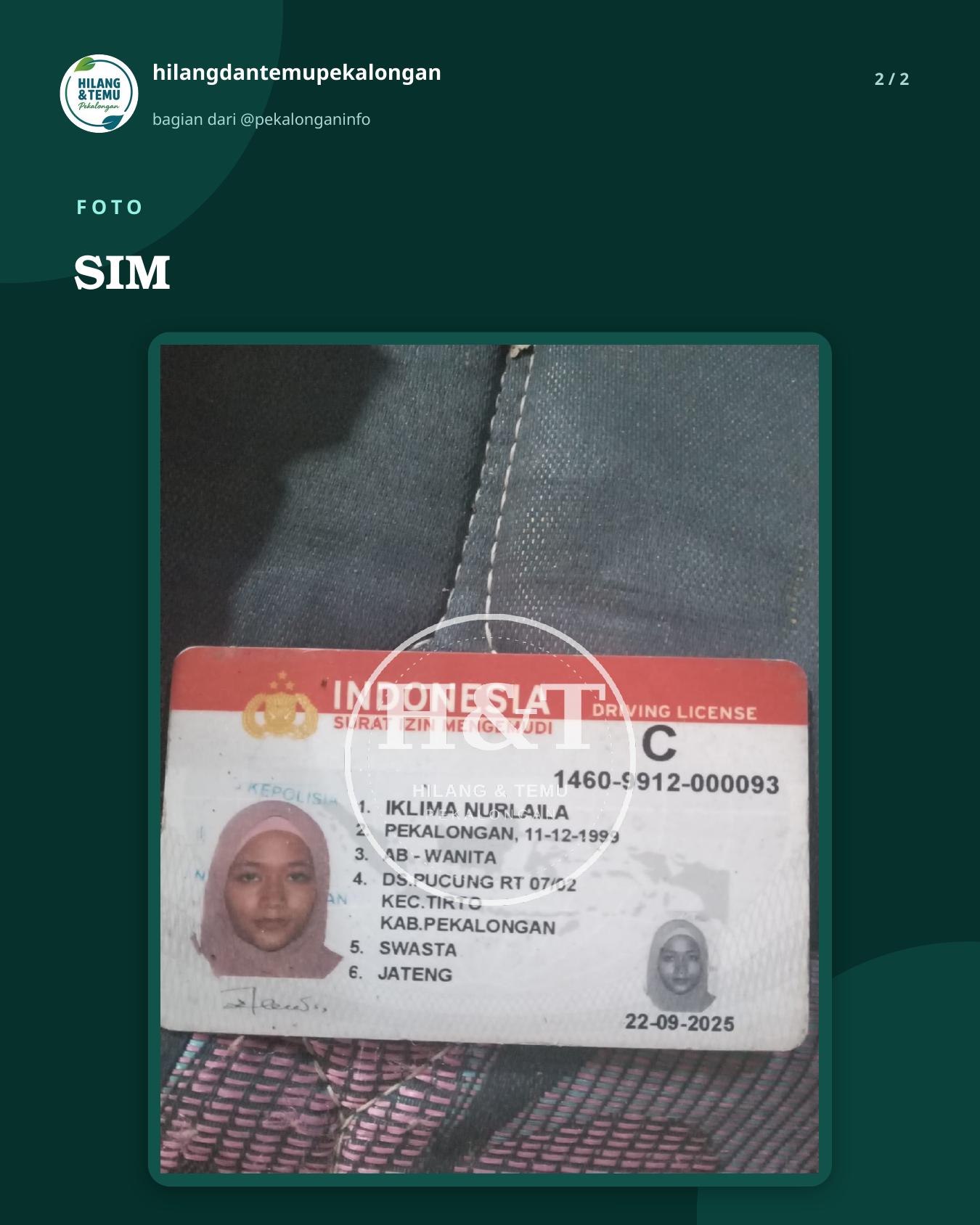 Slide 2 laporan SIM