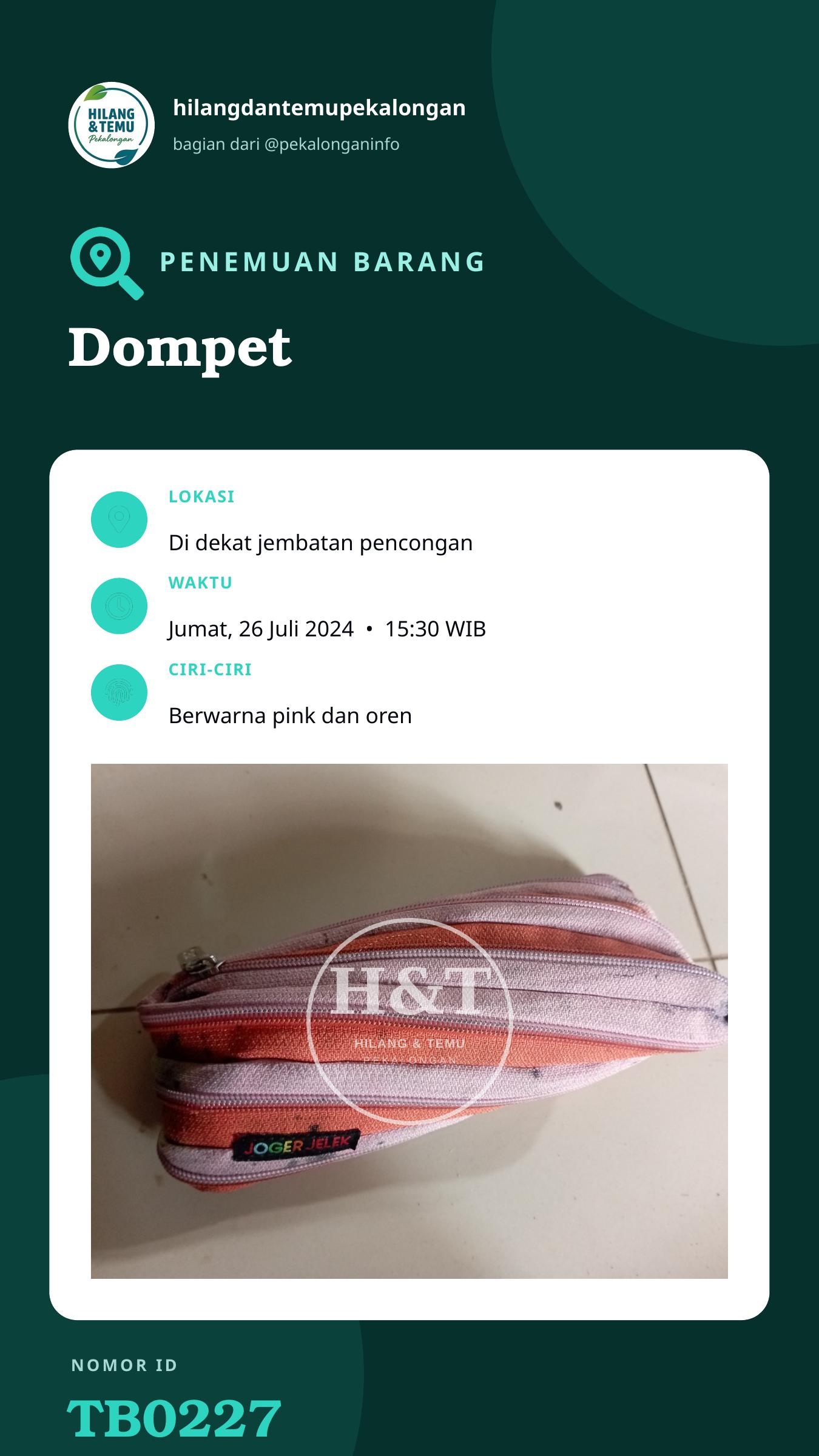 Story 9:16 laporan Dompet