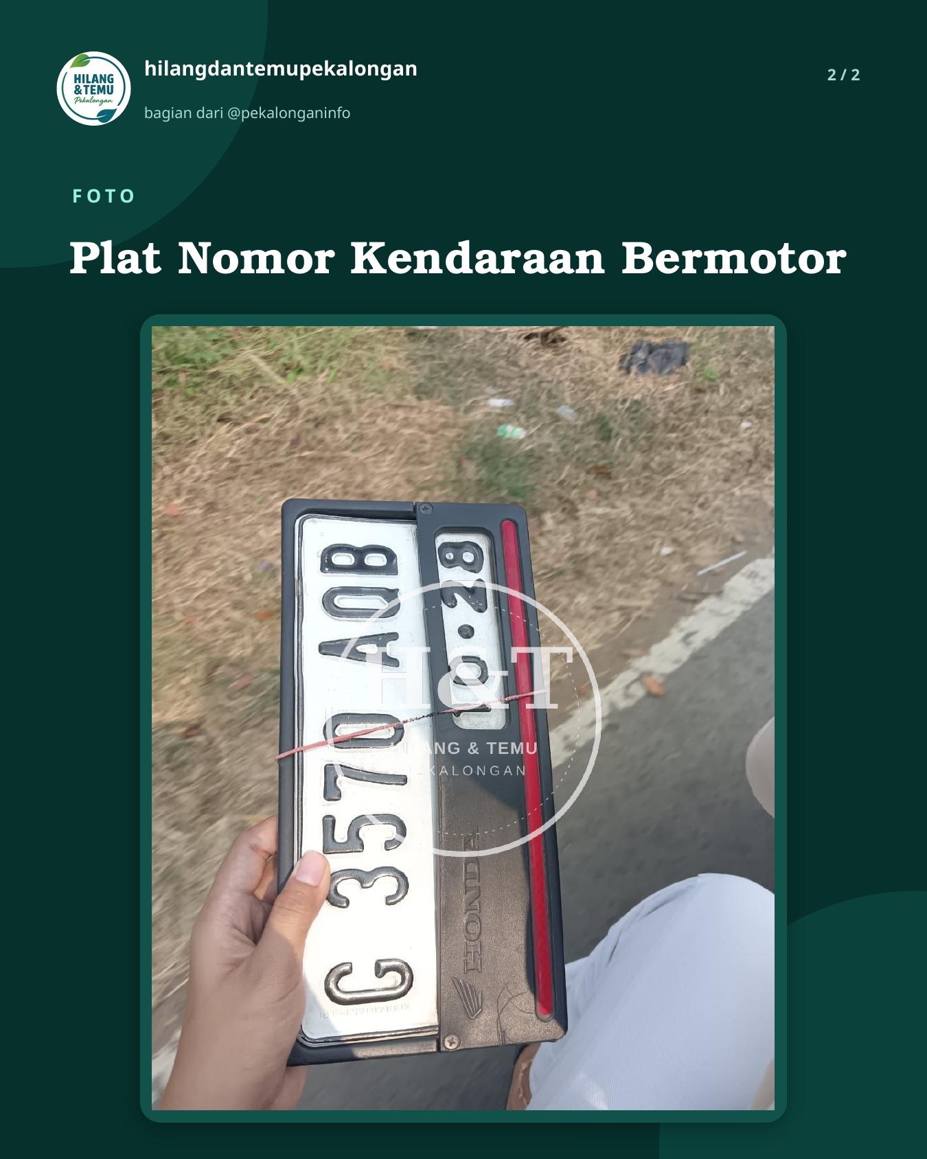 Slide 2 laporan Plat Nomor Kendaraan Bermotor