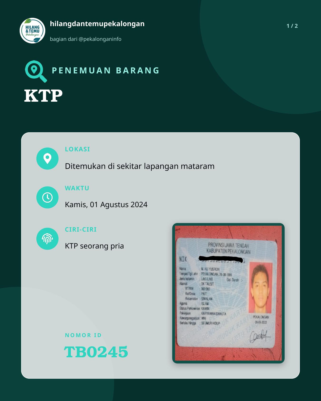 Slide 1 laporan KTP
