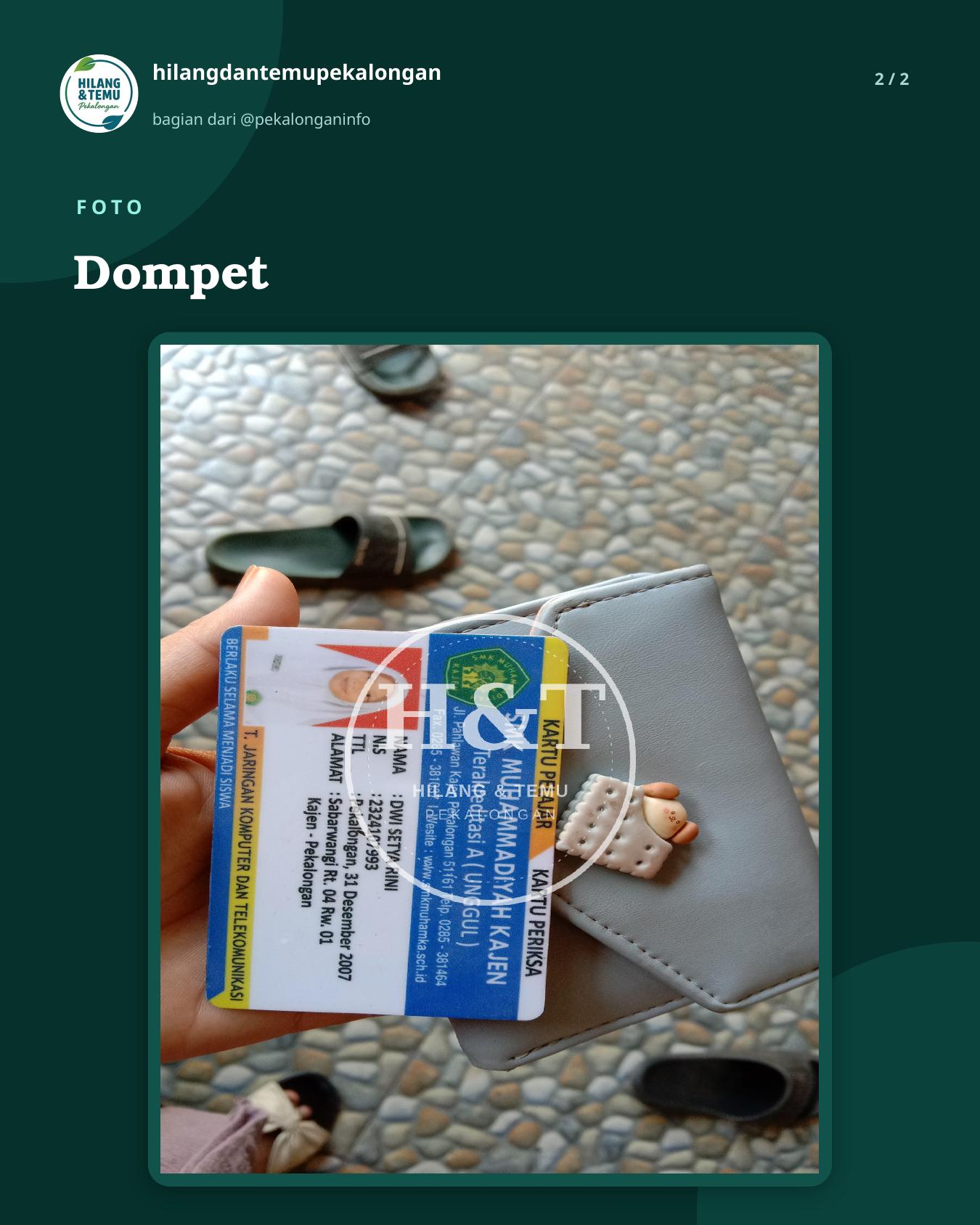 Slide 2 laporan Dompet
