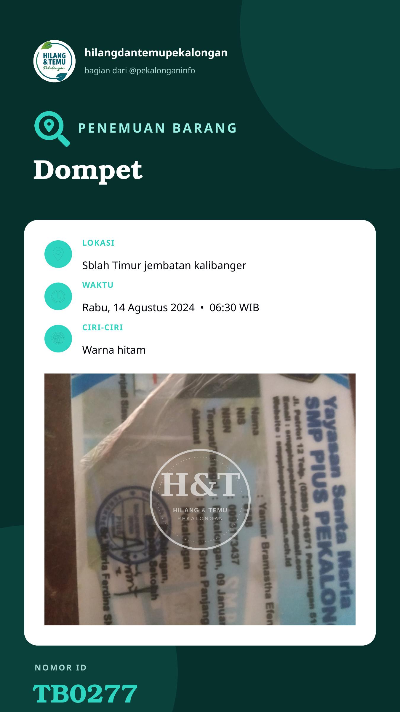Story 9:16 laporan Dompet