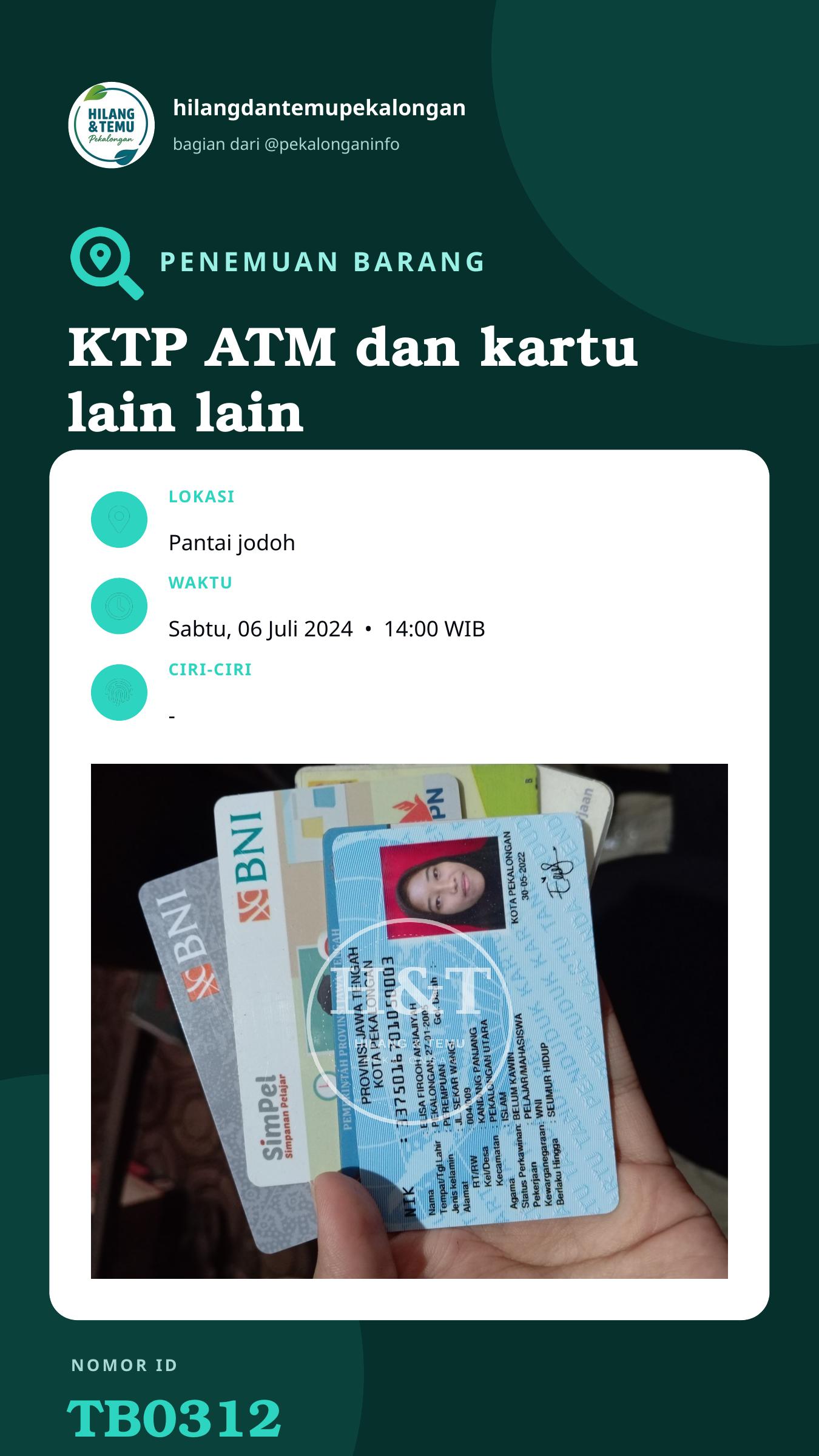 Story 9:16 laporan KTP ATM dan kartu lain lain