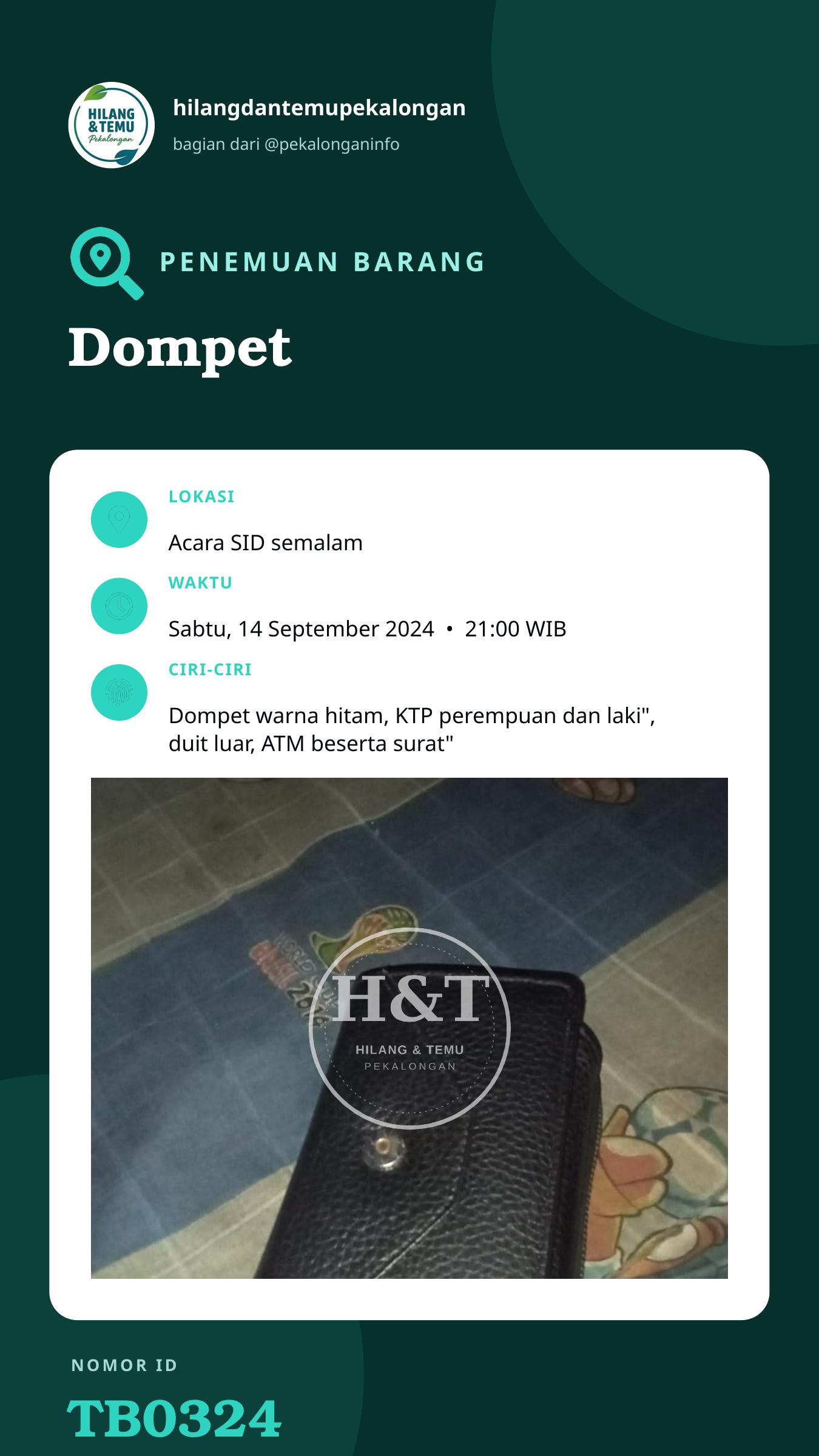 Story 9:16 laporan Dompet