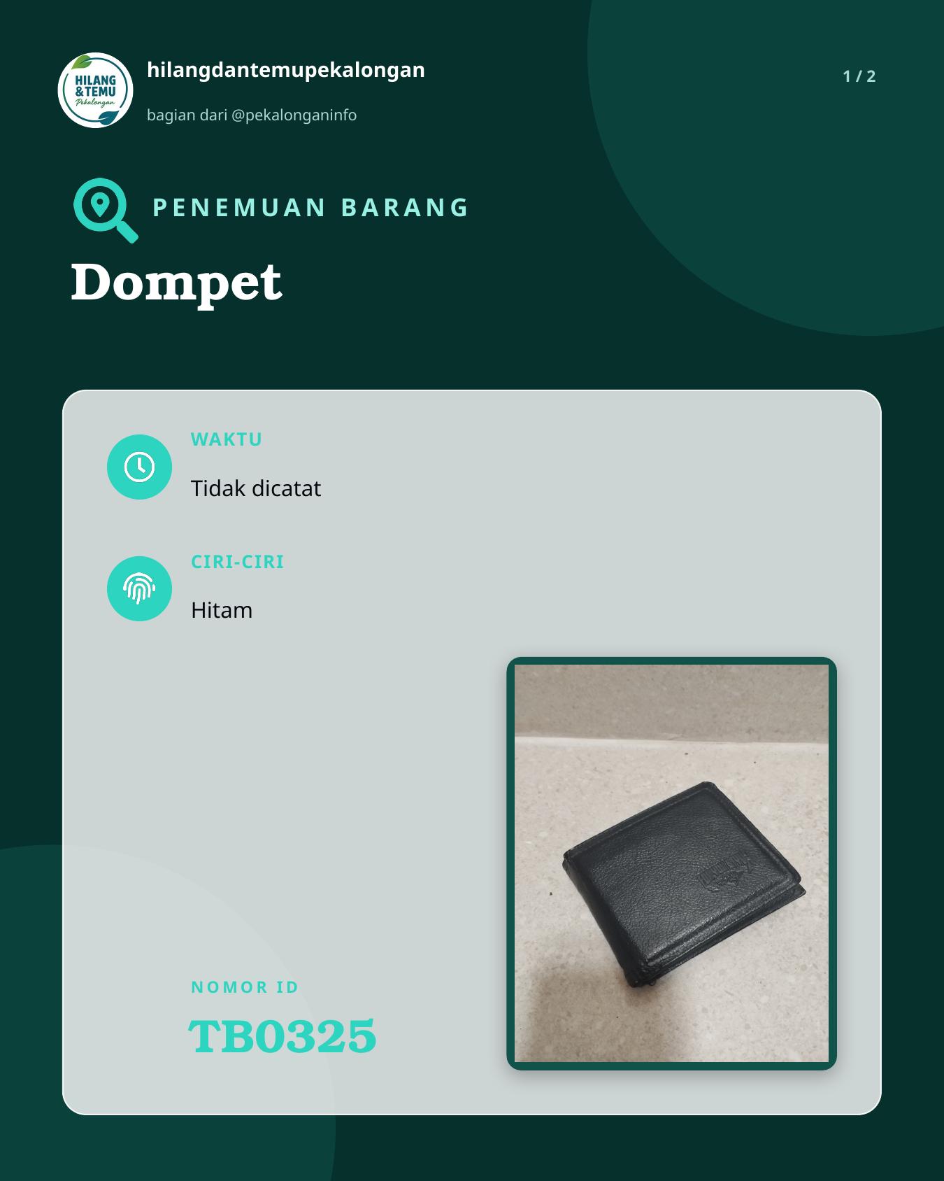 Slide 1 laporan Dompet