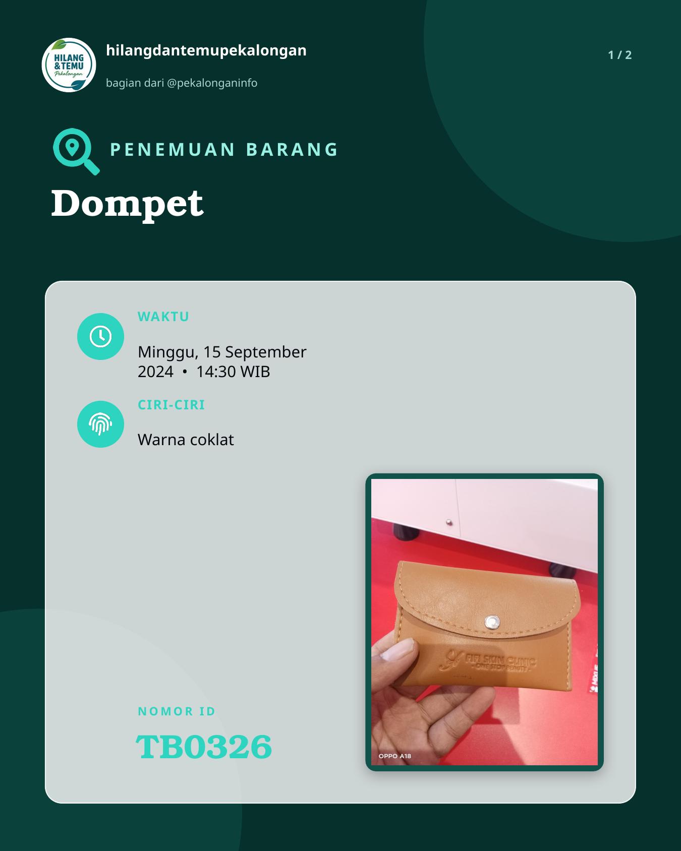 Slide 1 laporan Dompet