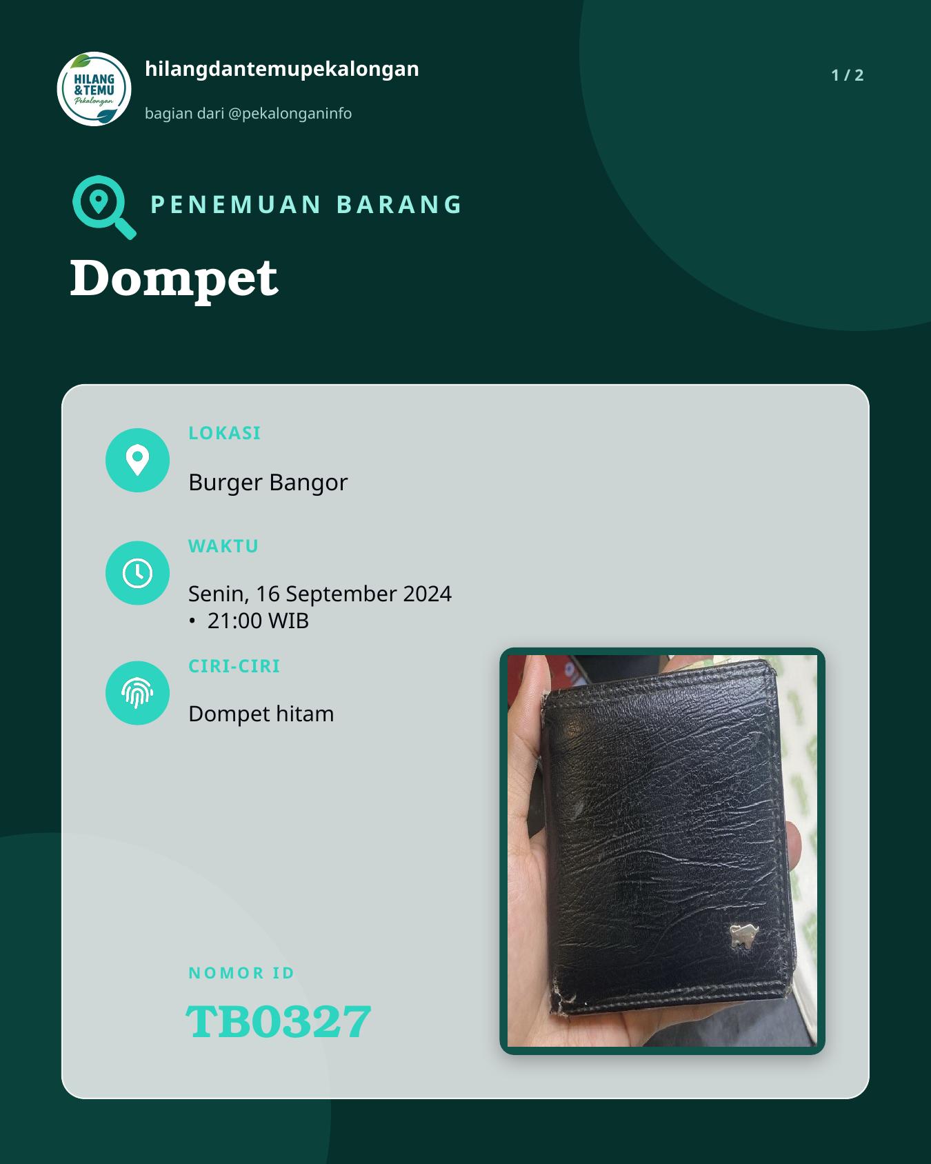 Slide 1 laporan Dompet