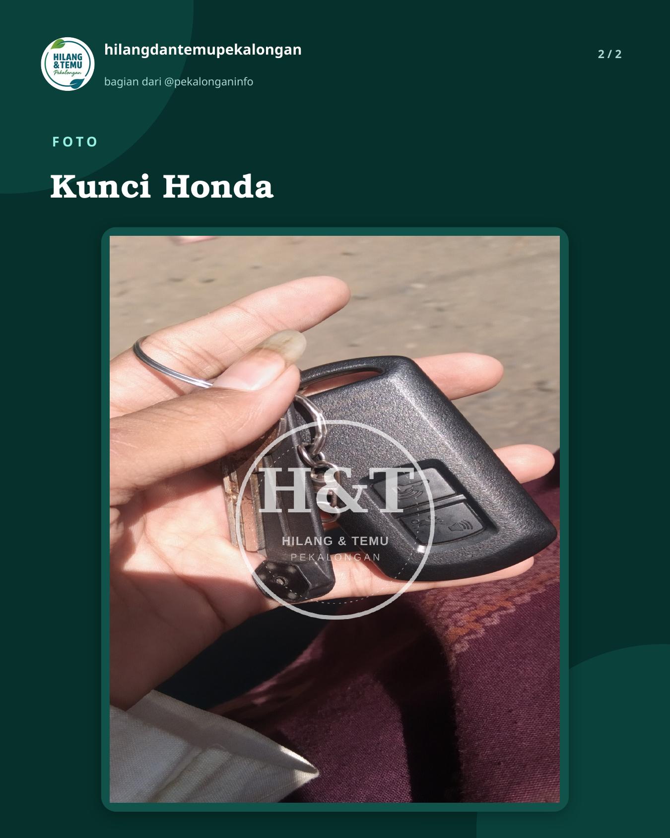 Slide 2 laporan Kunci Honda