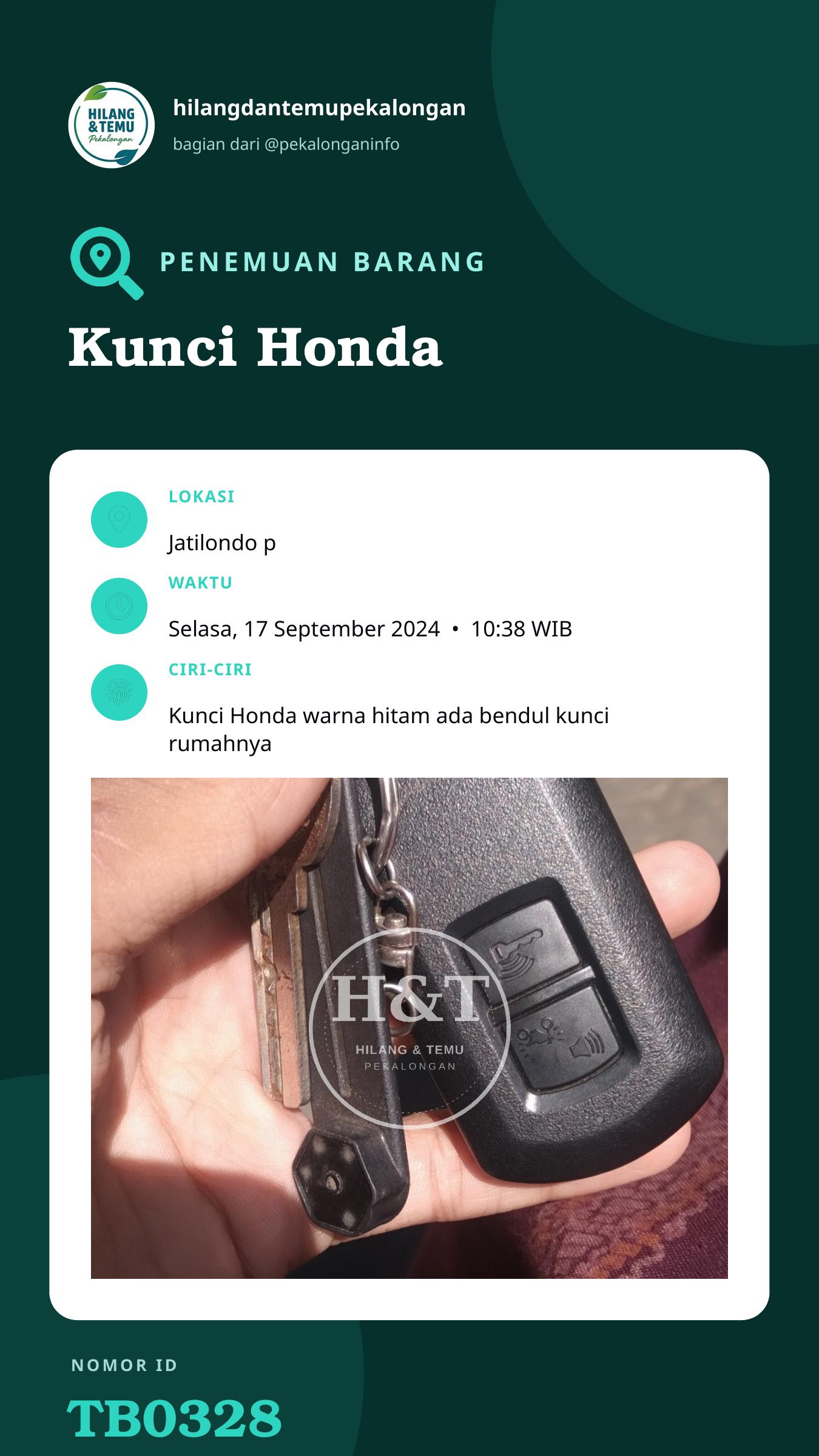 Story 9:16 laporan Kunci Honda