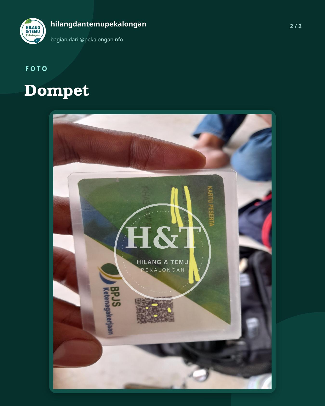 Slide 2 laporan Dompet