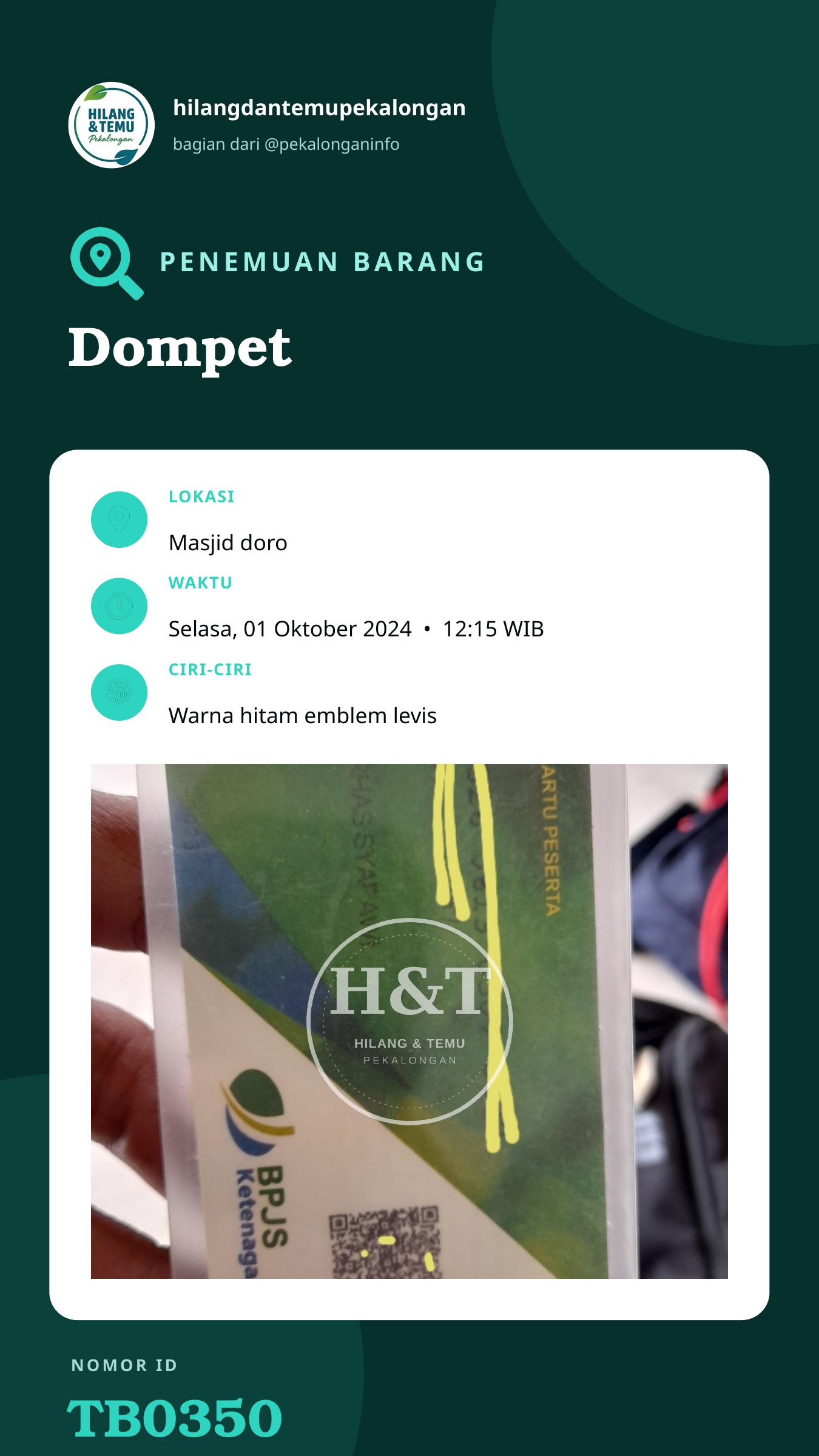 Story 9:16 laporan Dompet