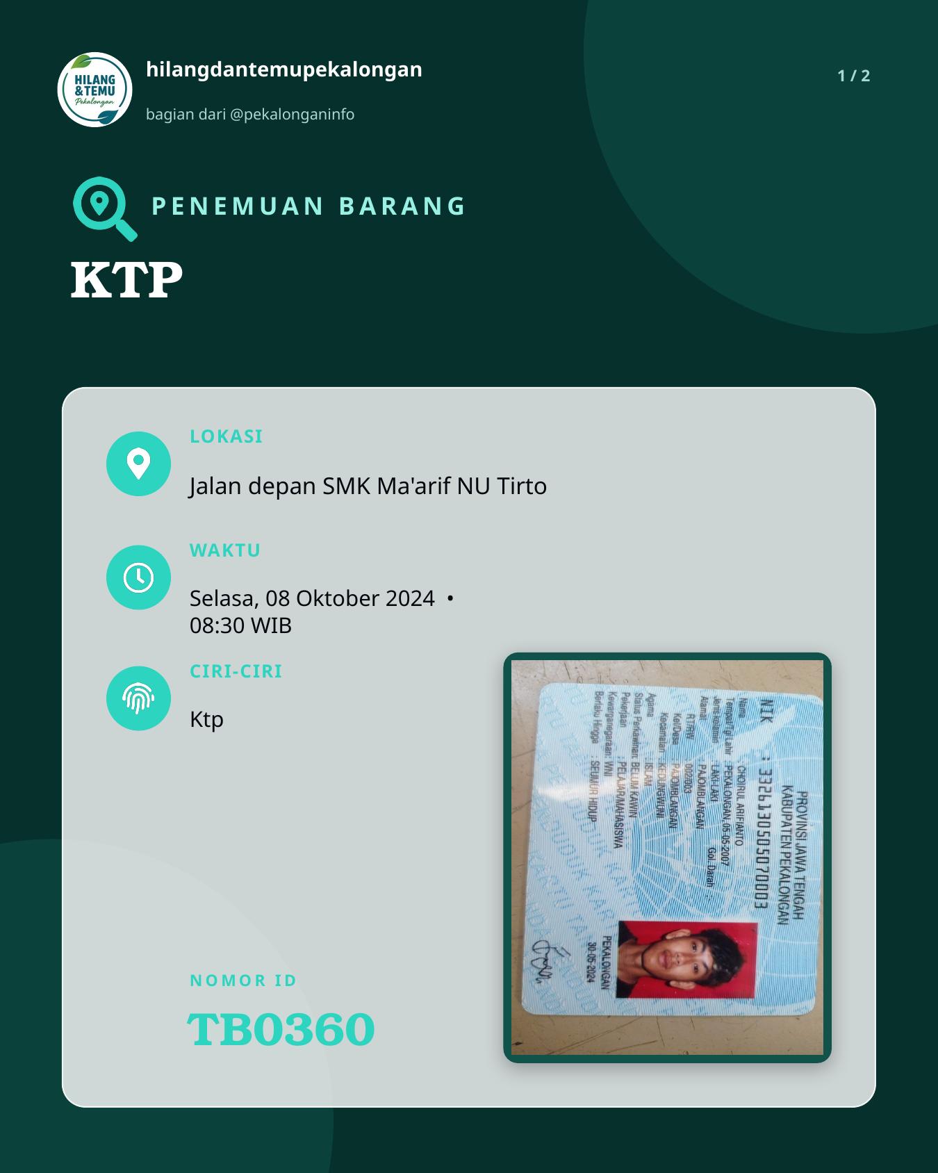 Slide 1 laporan KTP