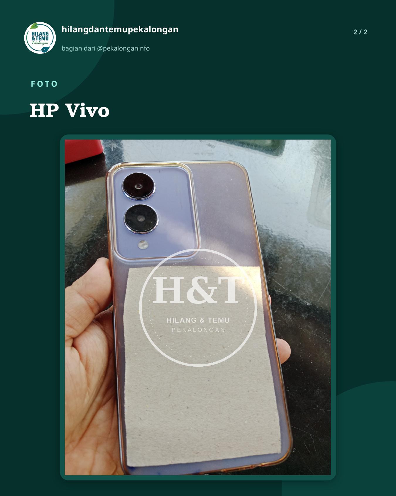 Slide 2 laporan HP Vivo