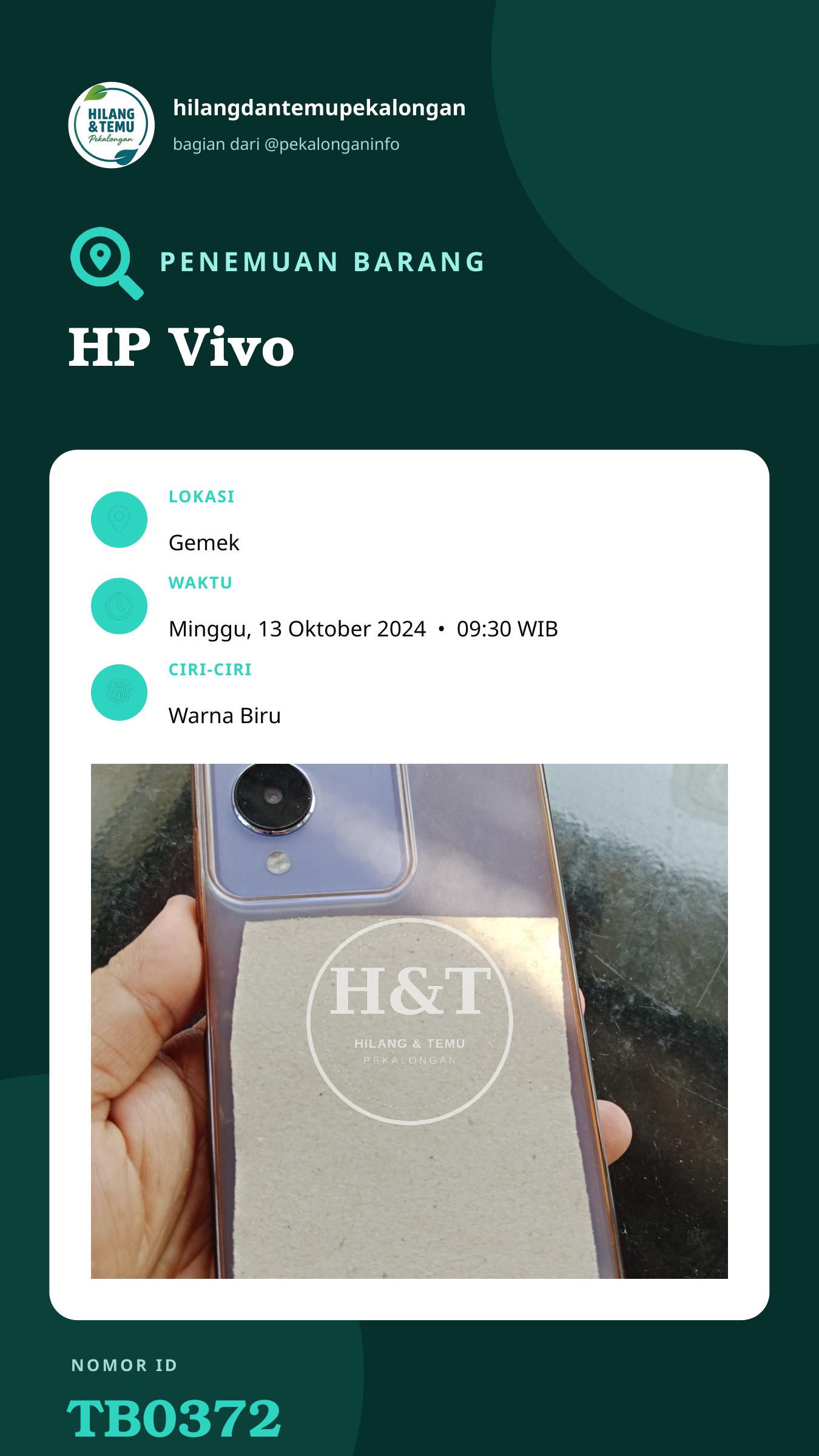Story 9:16 laporan HP Vivo
