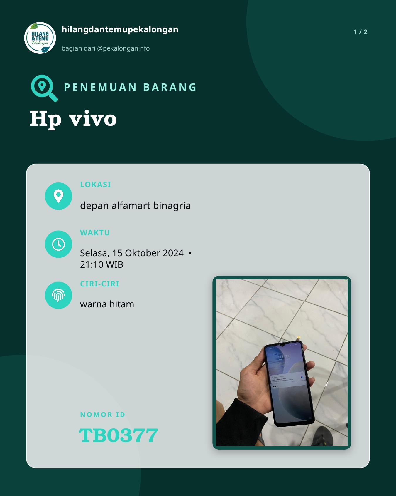 Slide 1 laporan Hp vivo