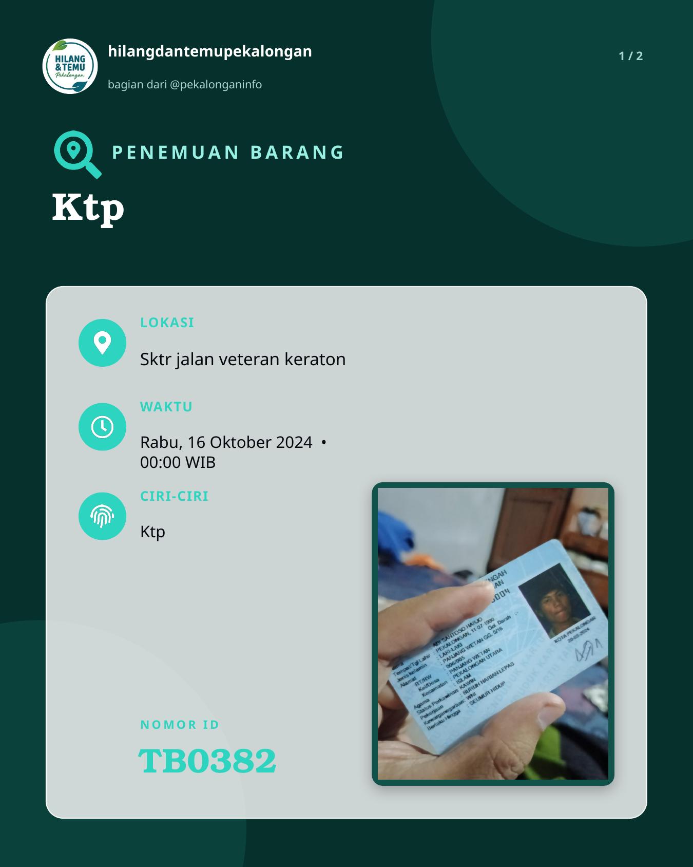 Slide 1 laporan Ktp