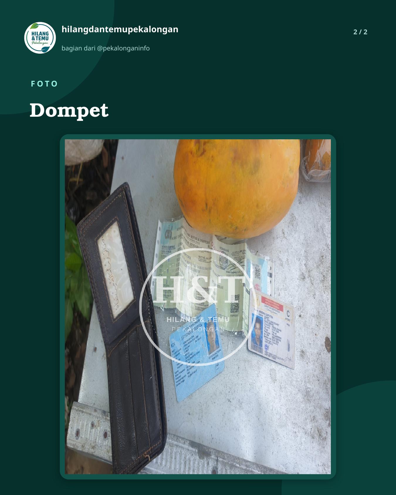 Slide 2 laporan Dompet