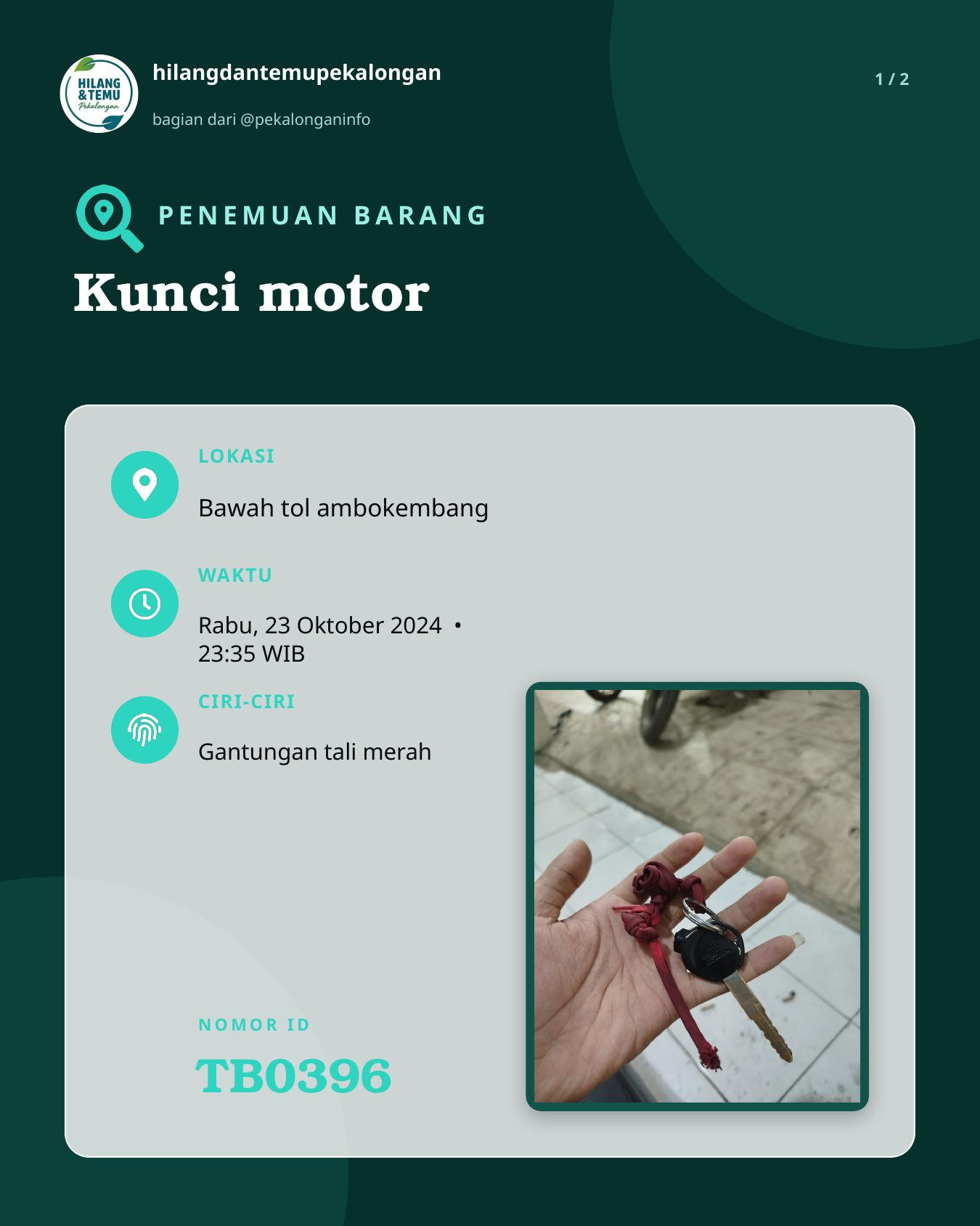 Slide 1 laporan Kunci motor