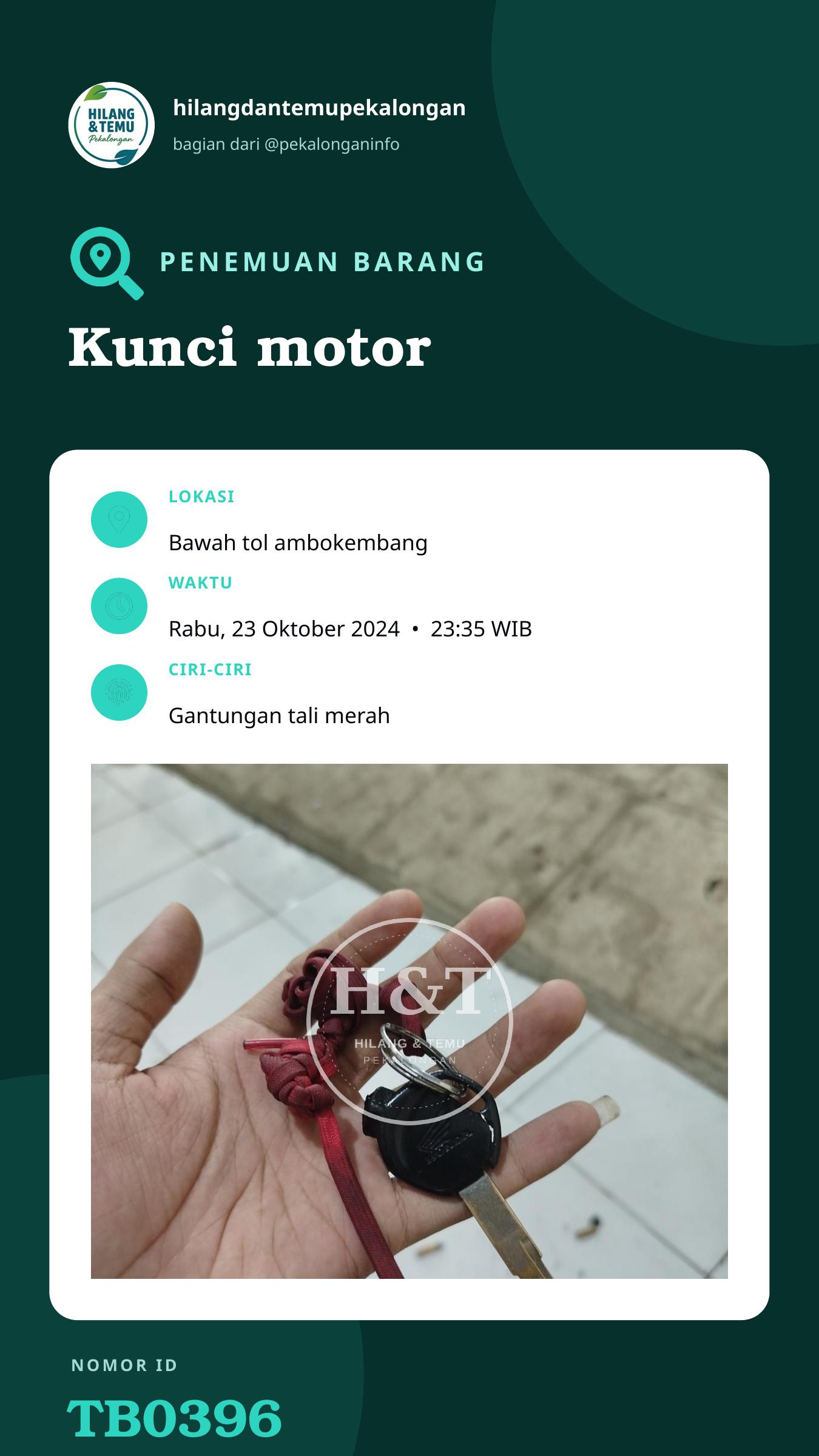 Story 9:16 laporan Kunci motor