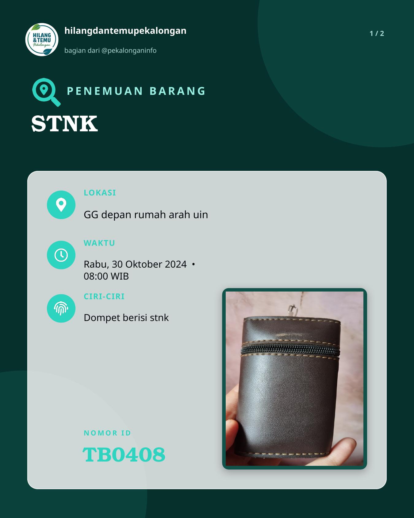 Slide 1 laporan STNK