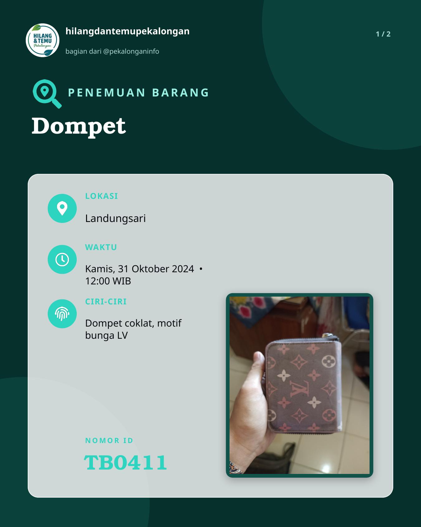 Slide 1 laporan Dompet