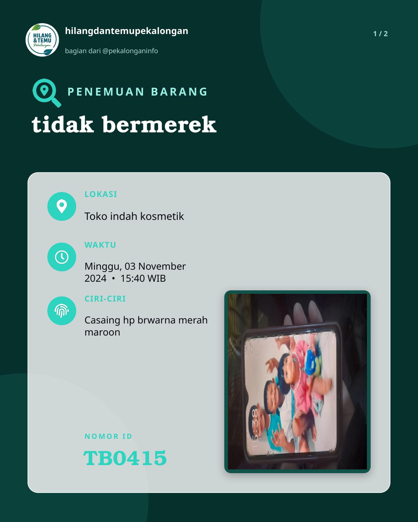 Slide 1 laporan tidak bermerek