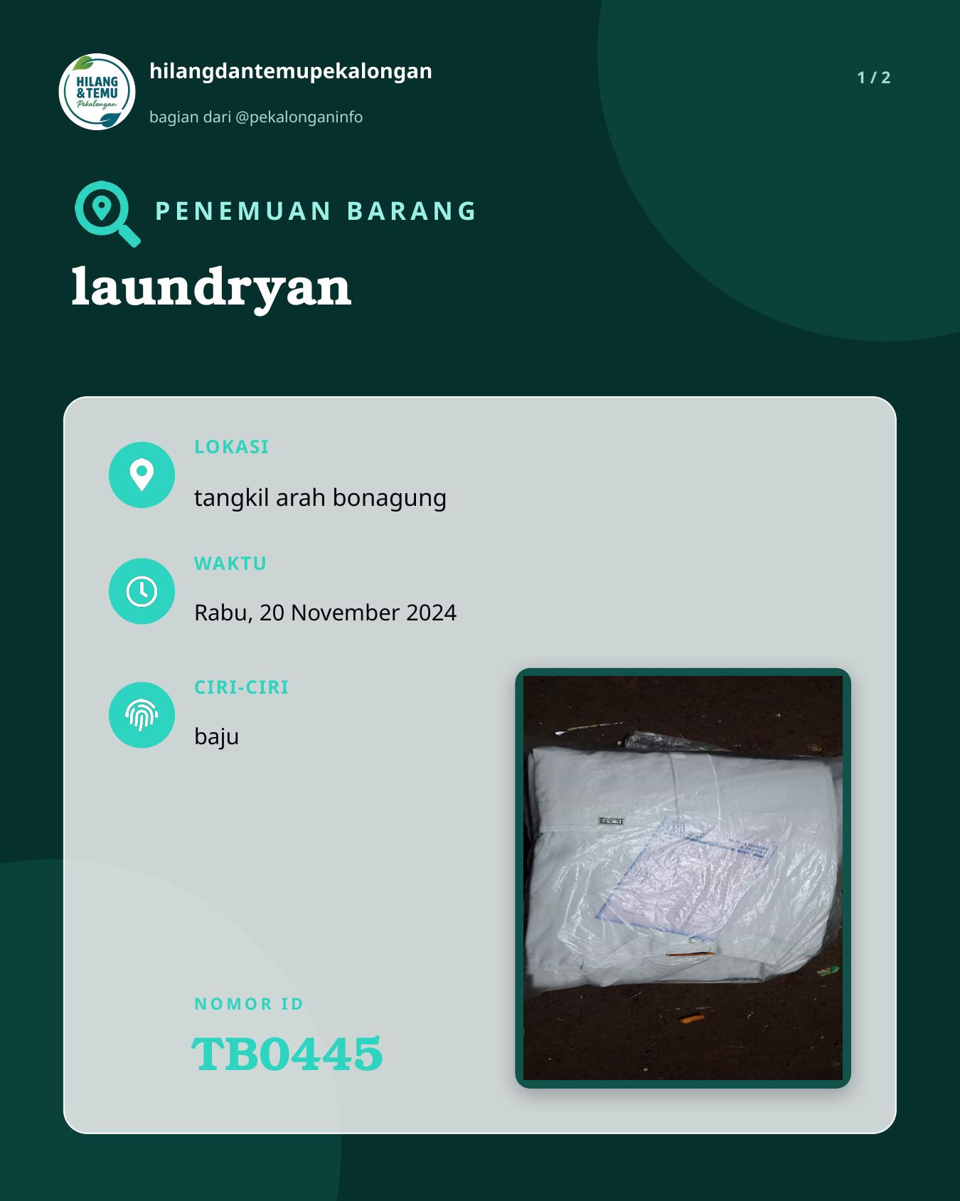 Slide 1 laporan laundryan