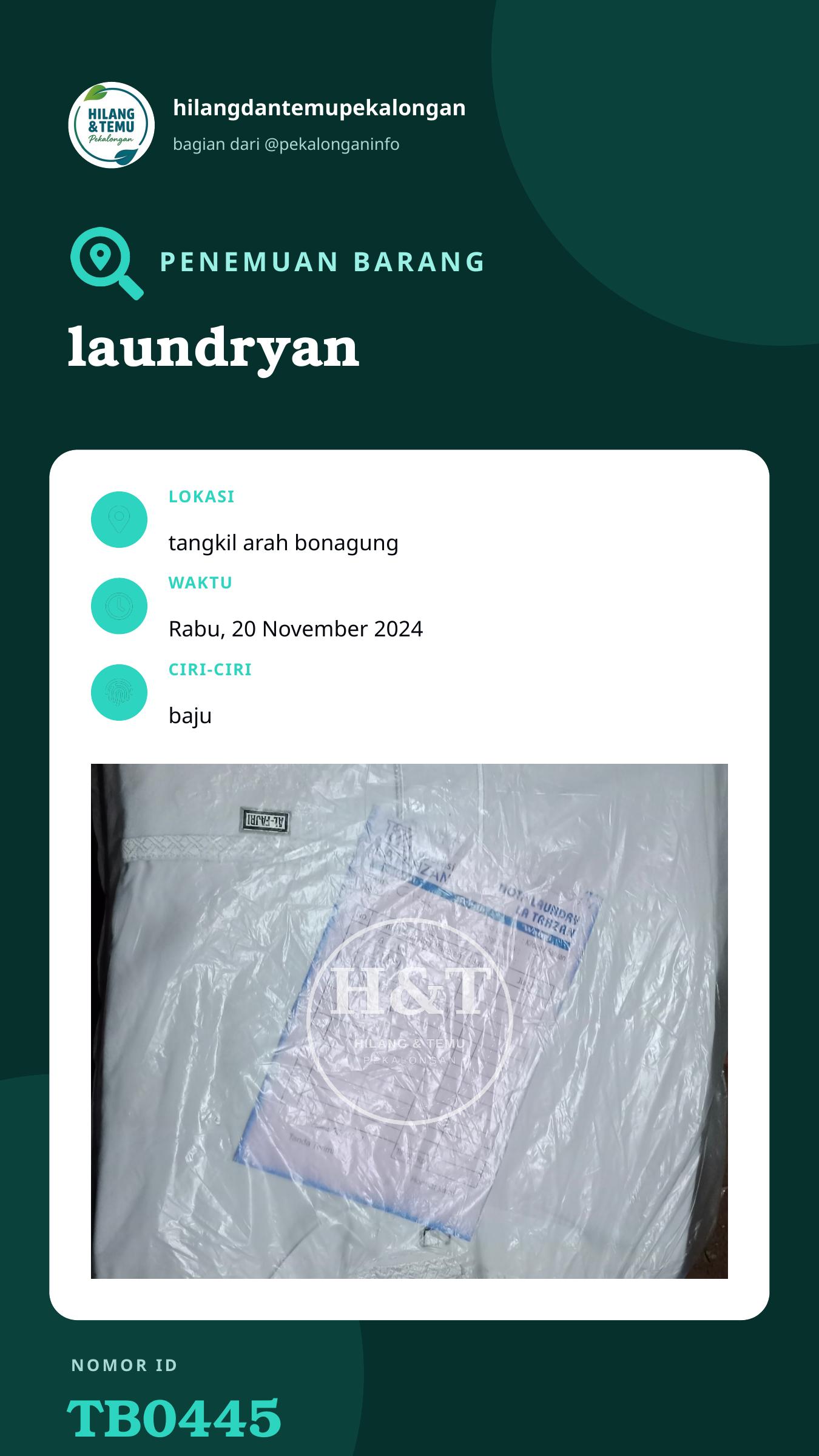 Story 9:16 laporan laundryan