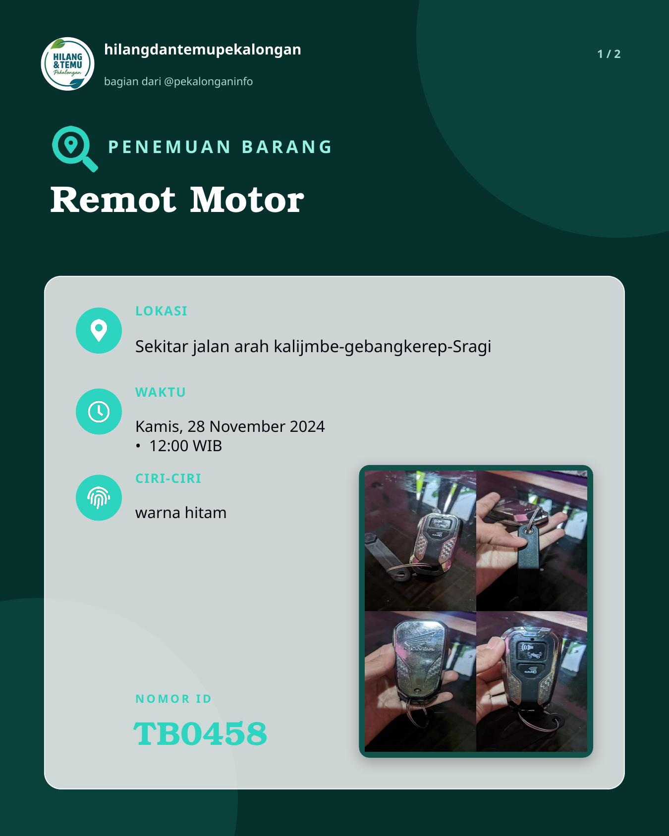 Slide 1 laporan Remot Motor