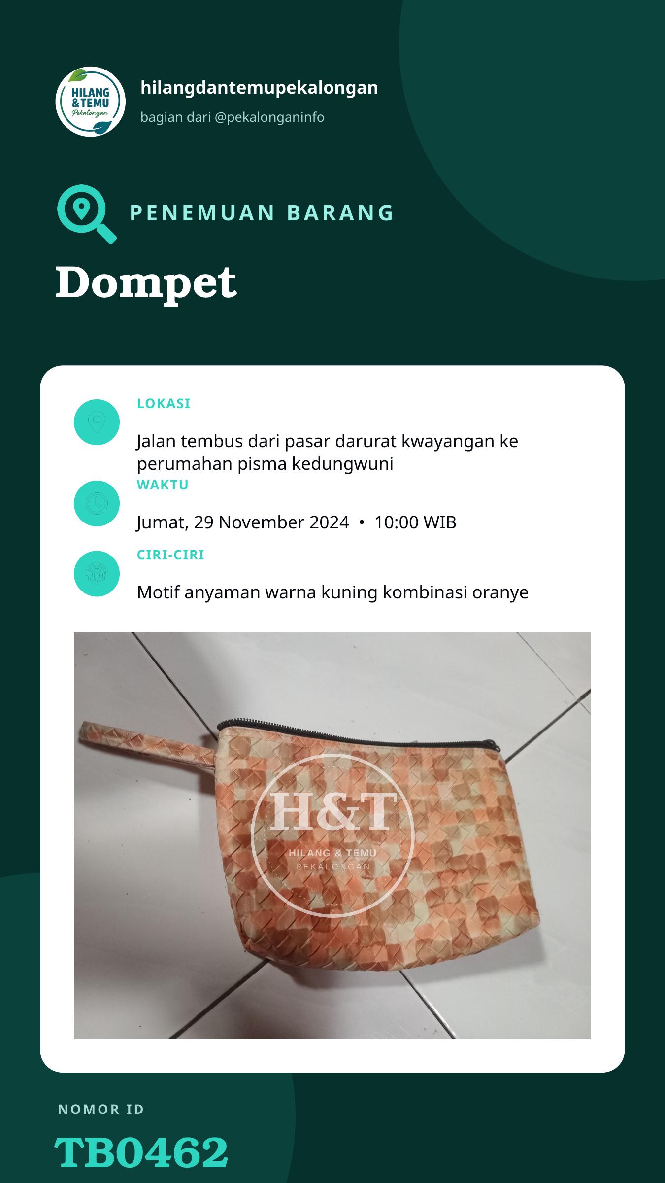 Story 9:16 laporan Dompet