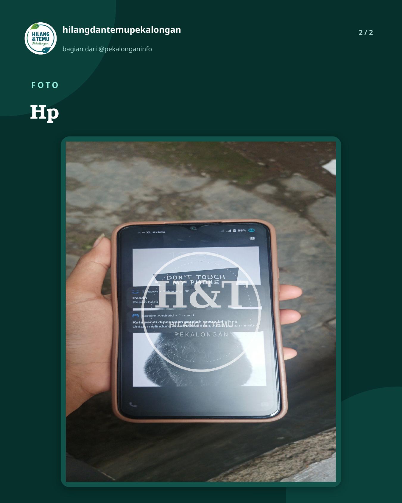 Slide 2 laporan Hp